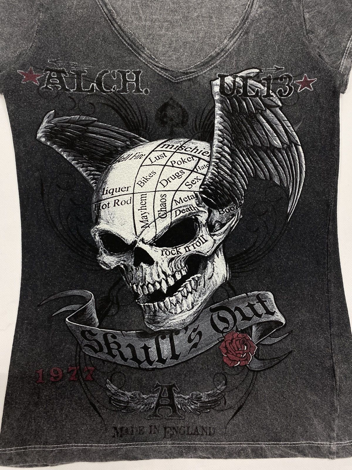 Other LASTDROP🔥Y2K Alchemy England Affliction Style Skull Sex Drug Size S / US 4 / IT 40 - 4 Thumbnail