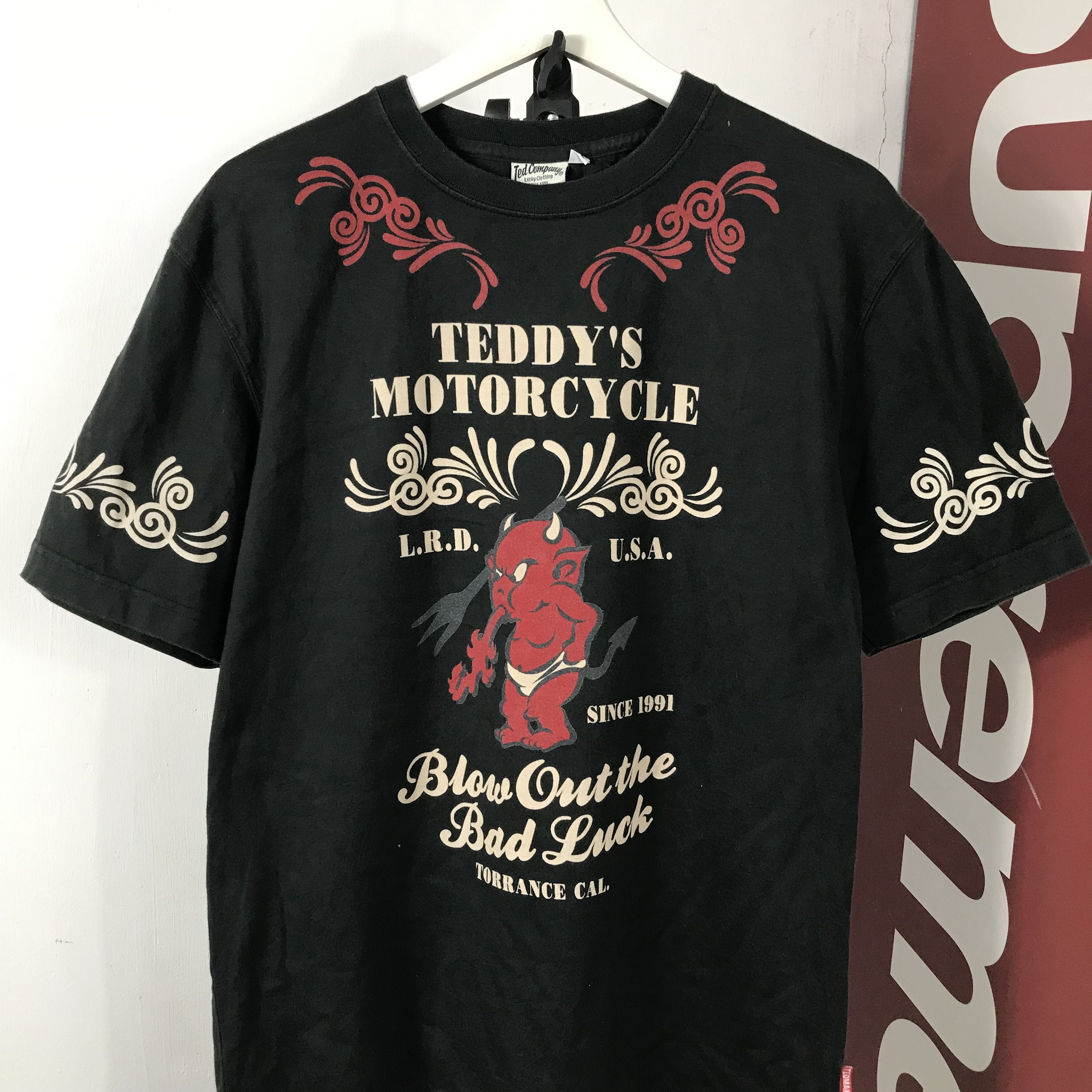 Tedman vintage TEDDY MOTORCYCLE Ted Company TEE Size US M / EU 48-50 / 2 - 3 Thumbnail