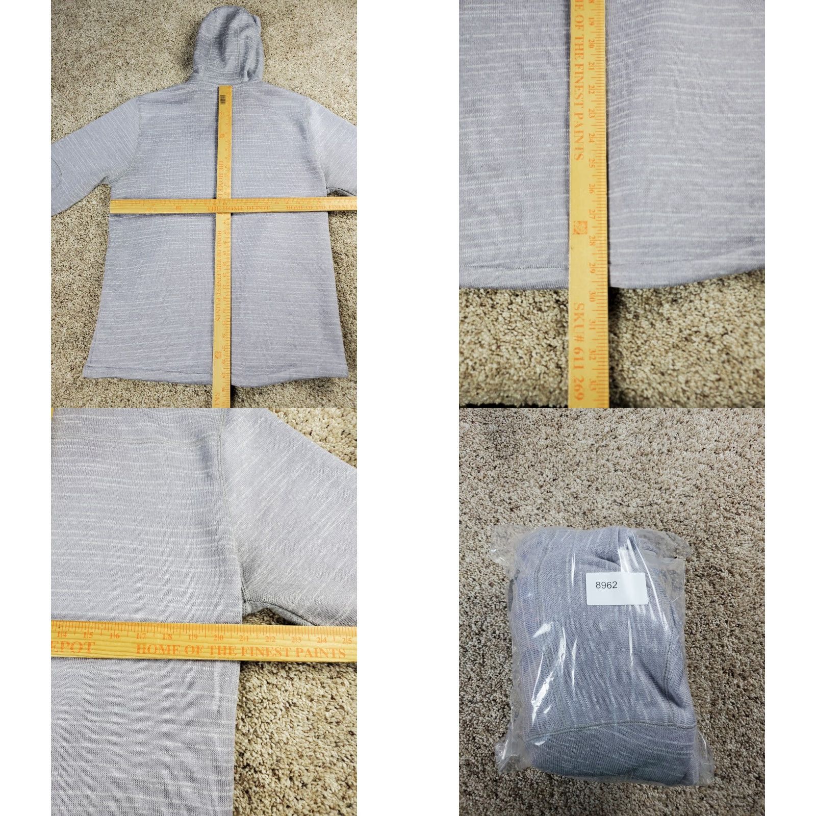 Roark Roark Roadrunner Hoodie XL Mens Gray Full Zip Fleece Outdoor Outdoor All Seasons Zip Mock Neck Pocket Logo Distressed? Size US XL / EU 56 / 4 - 9 Thumbnail