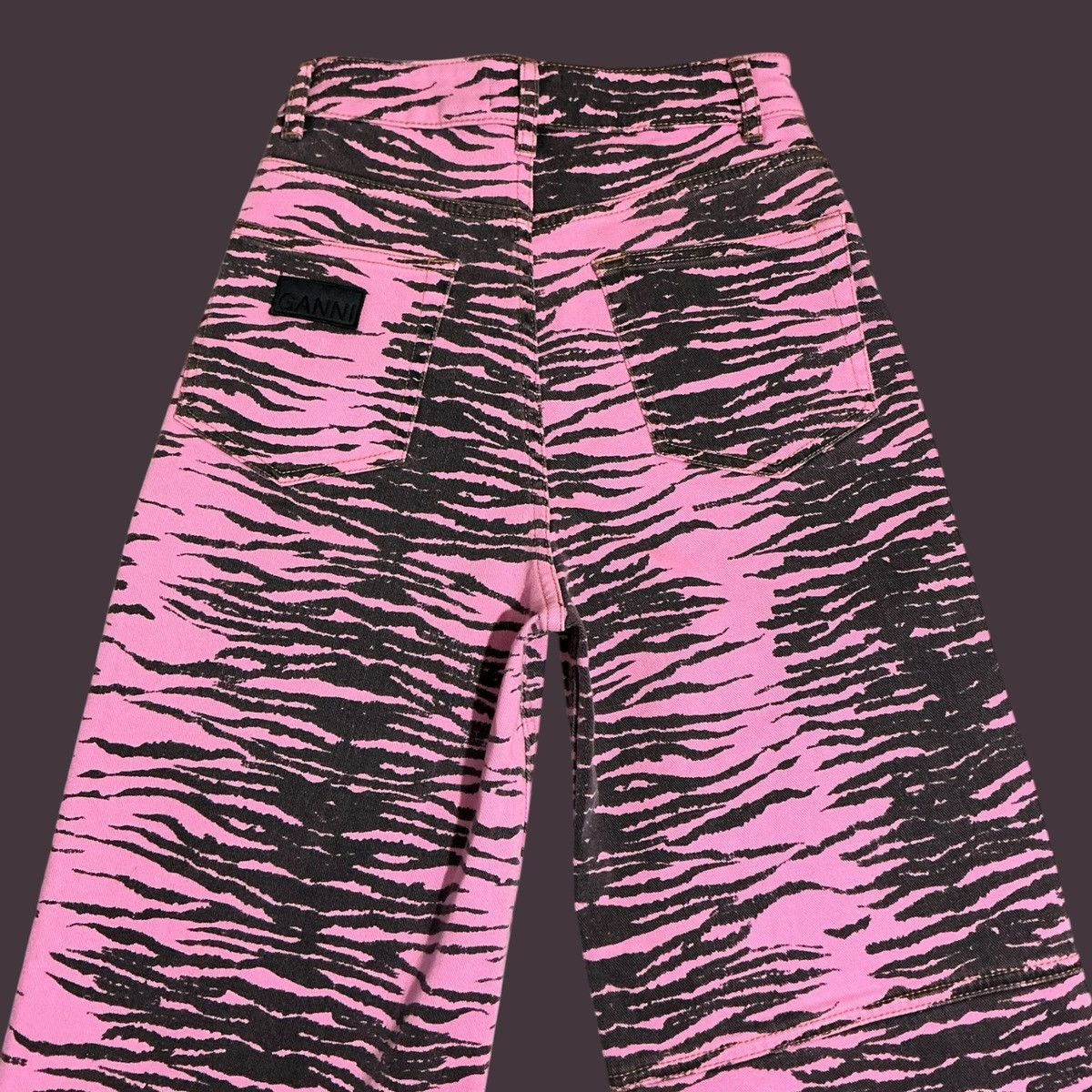 Ganni GANNI Pink Zebra Print Jeans Size 25" / US 0 / IT 36 - 5 Thumbnail