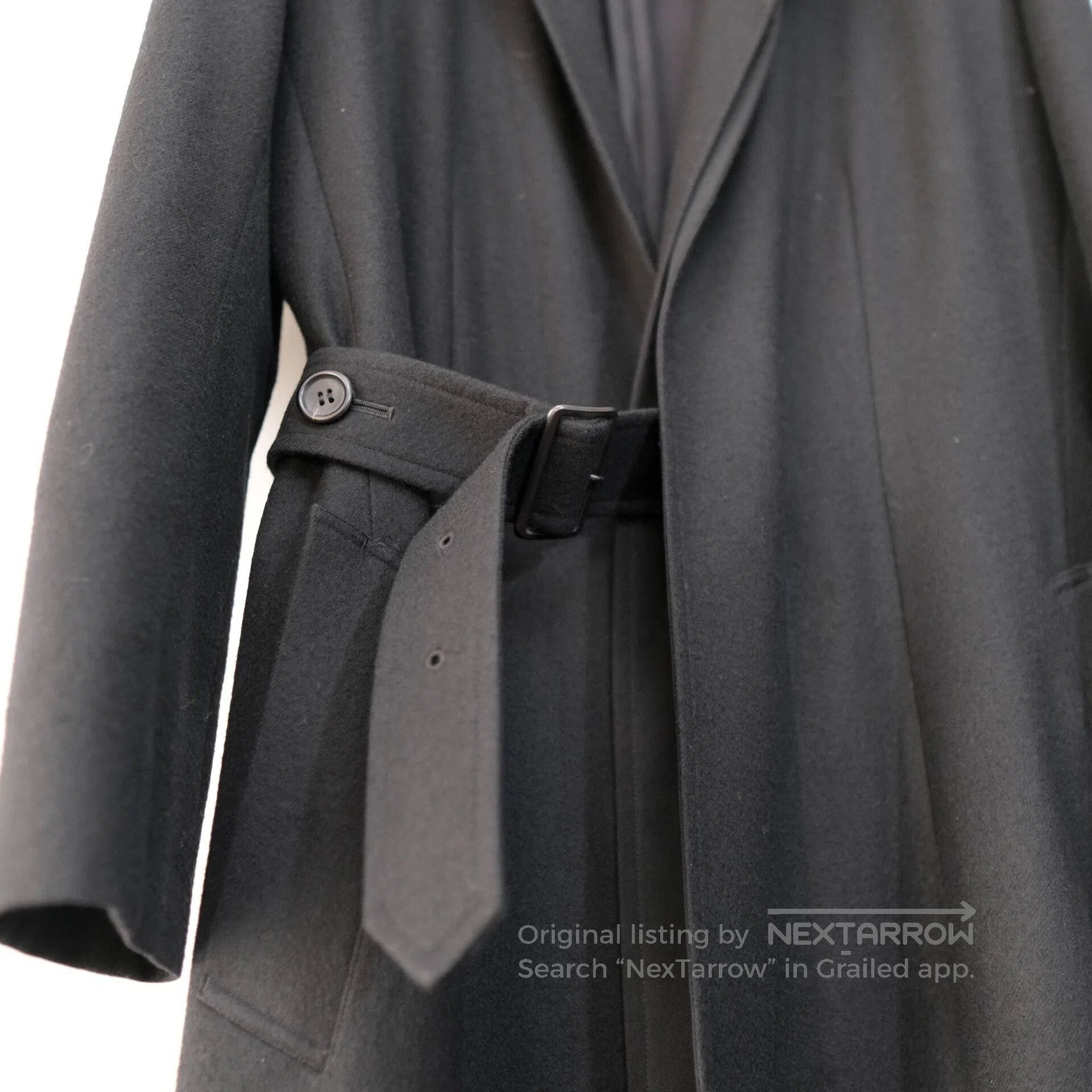Yohji Yamamoto Yohji Yamamoto Noir Long Black Coat. Size L / US 10 / IT 46 - 4 Thumbnail