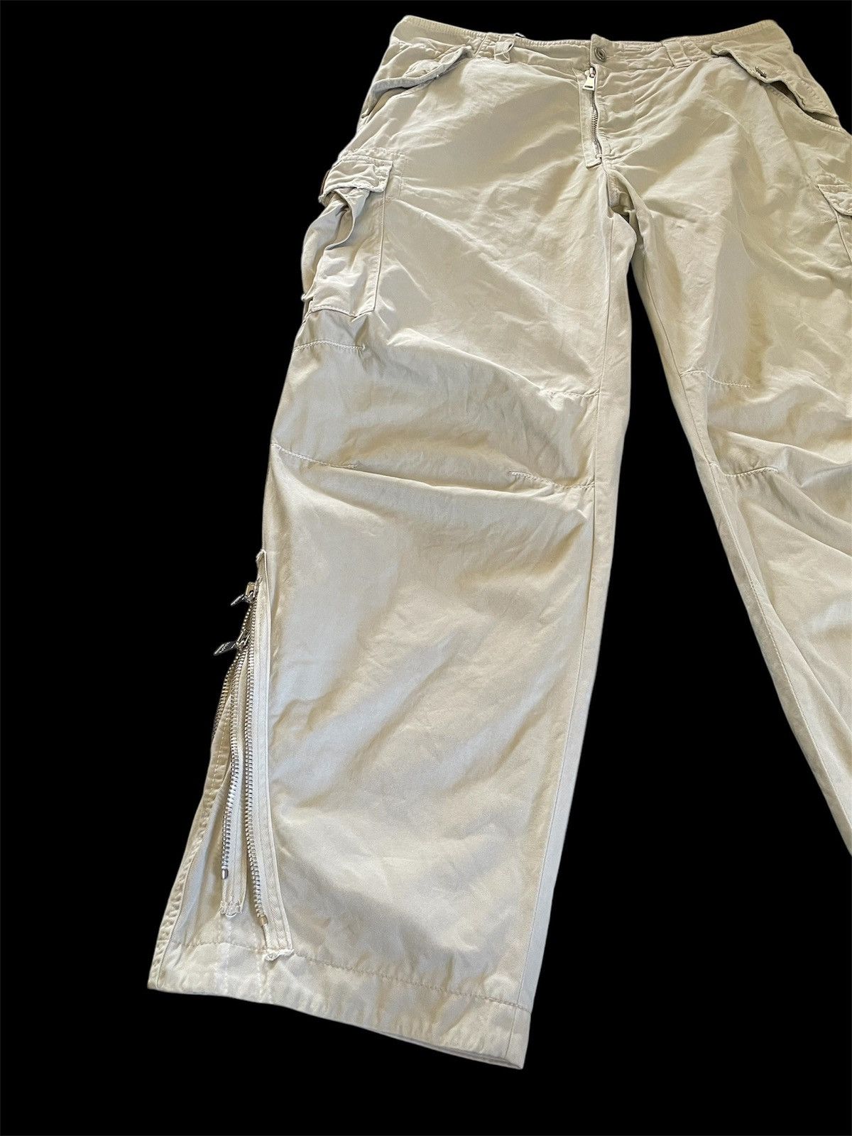Dolce & Gabbana × Vintage Vintage Y2K Dolce & Gabbana Zipper Cargo Pants Size 52 Size US 38 / EU 54 - 3 Thumbnail