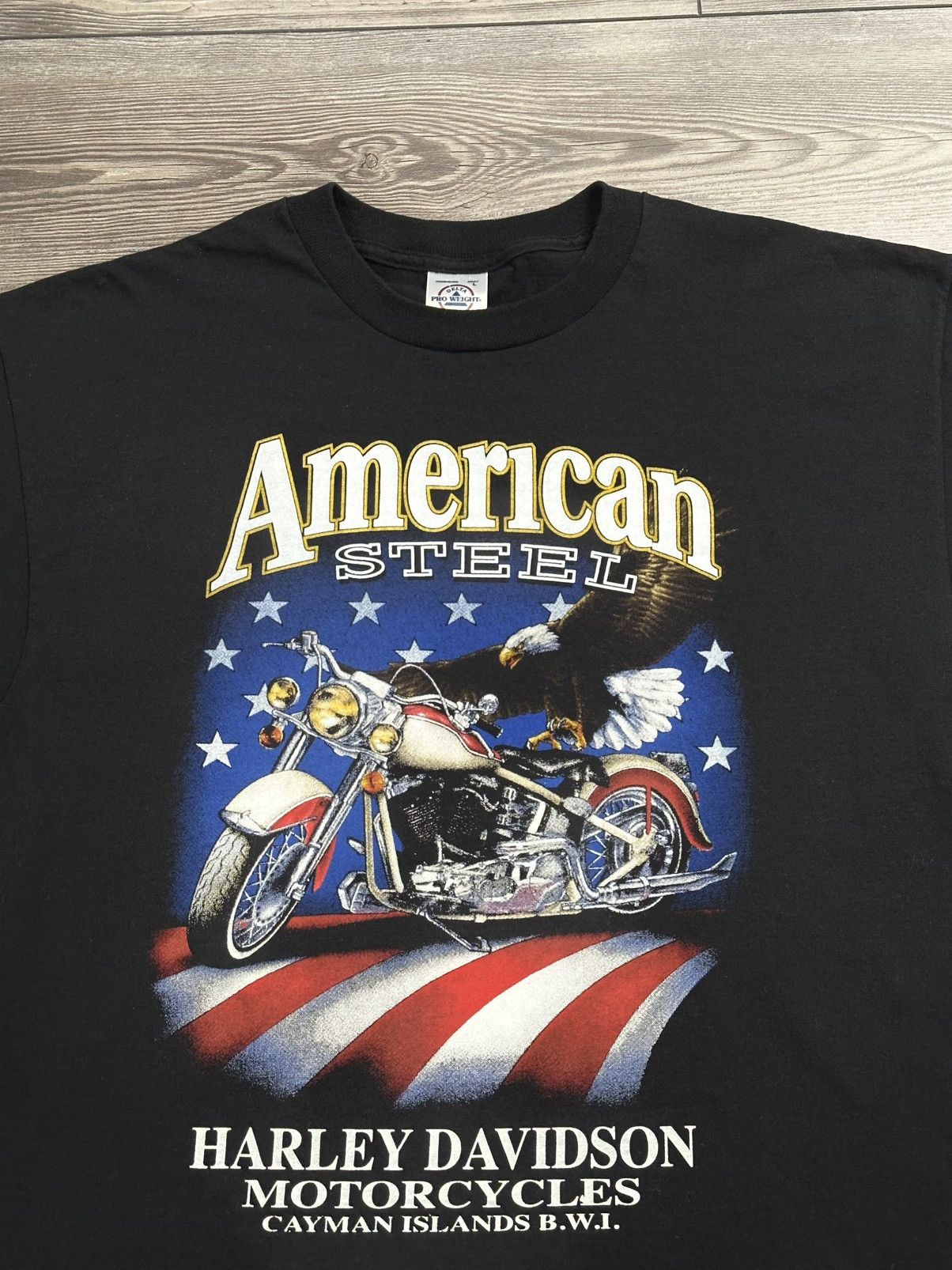 Harley Davidson × Vintage Vintage Y2K American Steel Harley Davidson Biker T Shirt Size US L / EU 52-54 / 3 - 2 Thumbnail