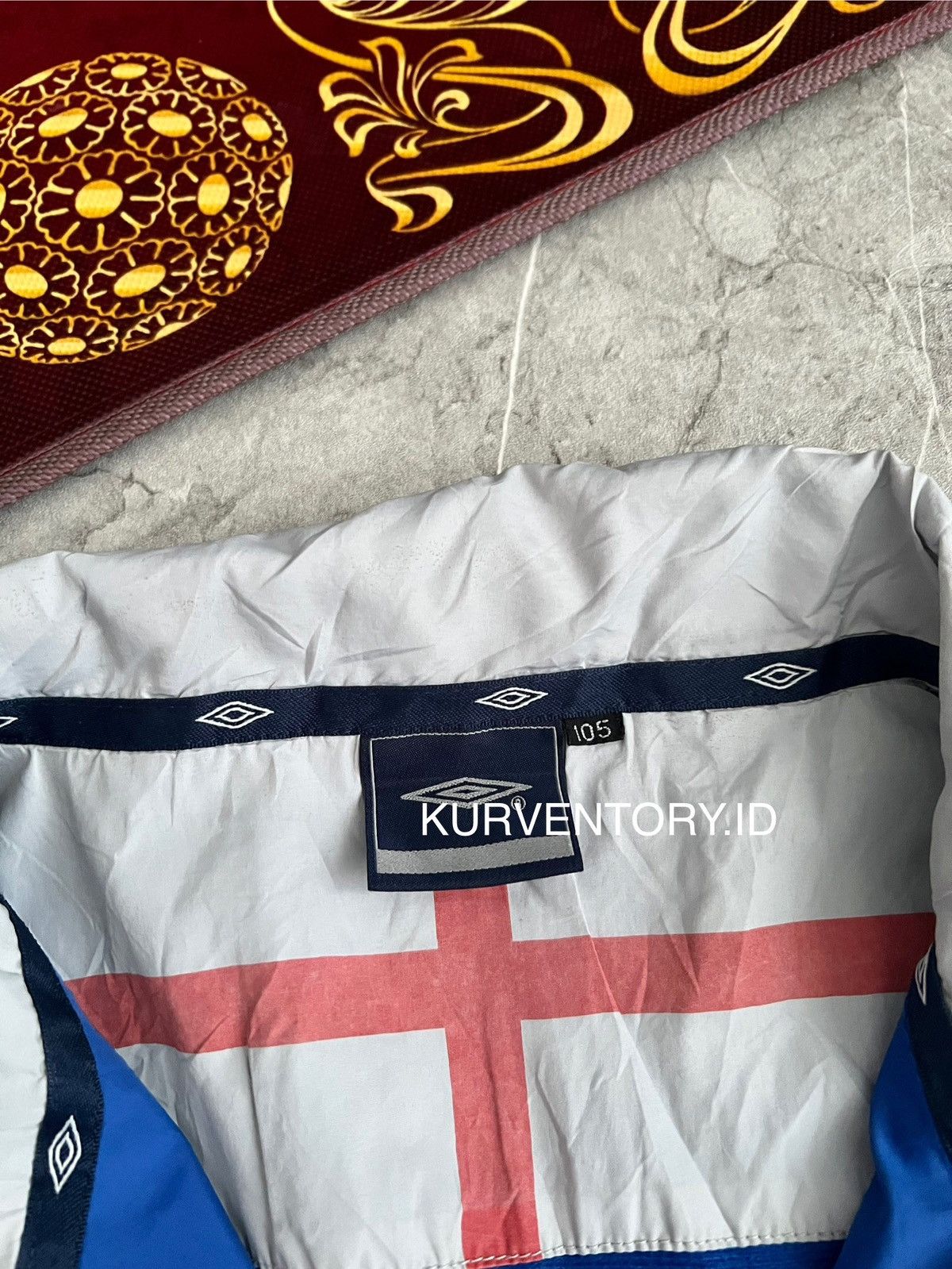 Umbro × Vintage (SOLD OUT) Vintage Umbro England Windbreaker Size US L / EU 52-54 / 3 - 5 Thumbnail