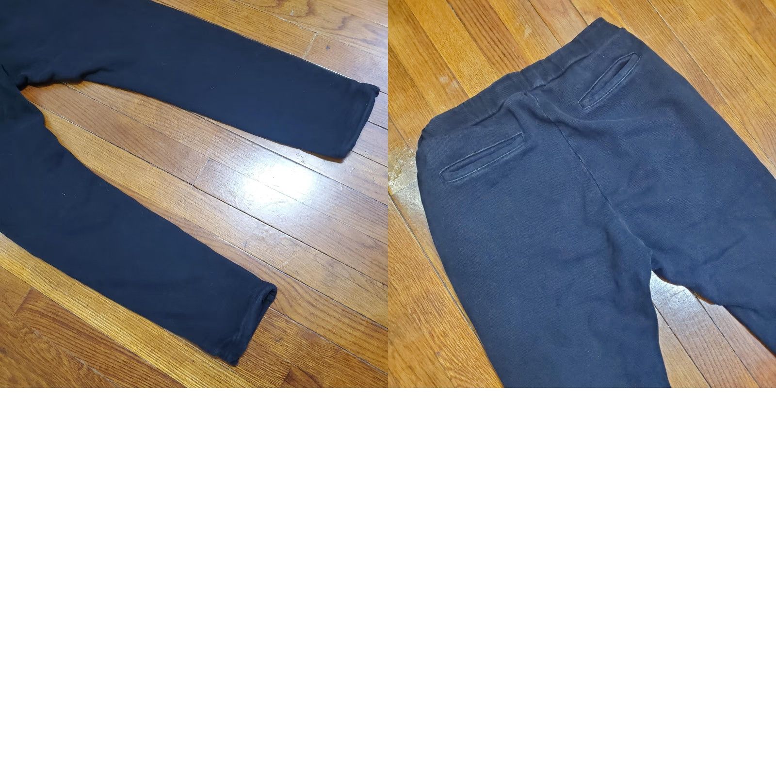 Vintage Richie Le Mens Medium Black Joggers Tapered Elastic Waist Pockets Knit Sweatpants Casual Size US 31 - 9 Thumbnail