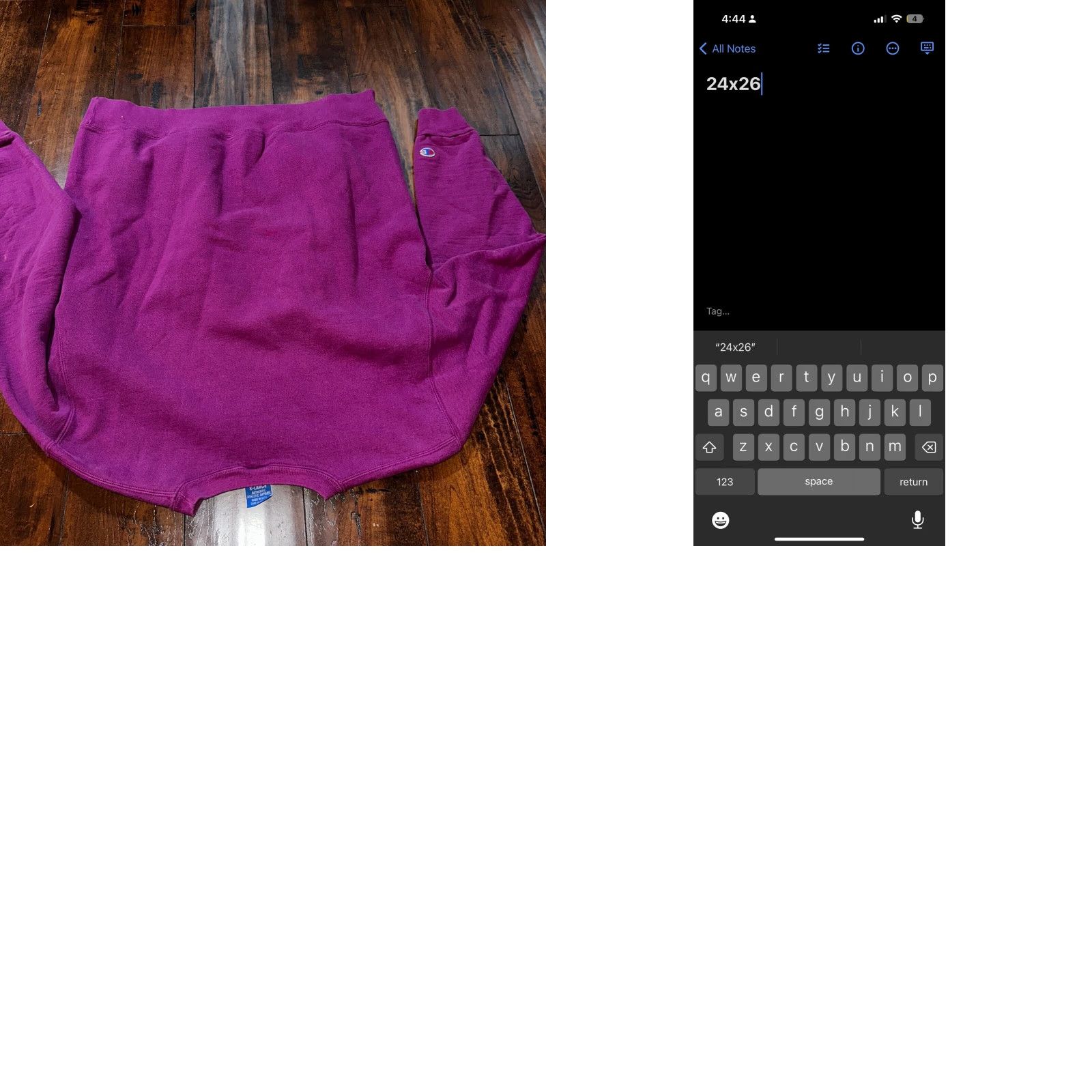 Champion VINTAGE Champion Sweatshirt XL Purple 90s USA Weave Blank Jumper Sweater Size US XL / EU 56 / 4 - 8 Thumbnail