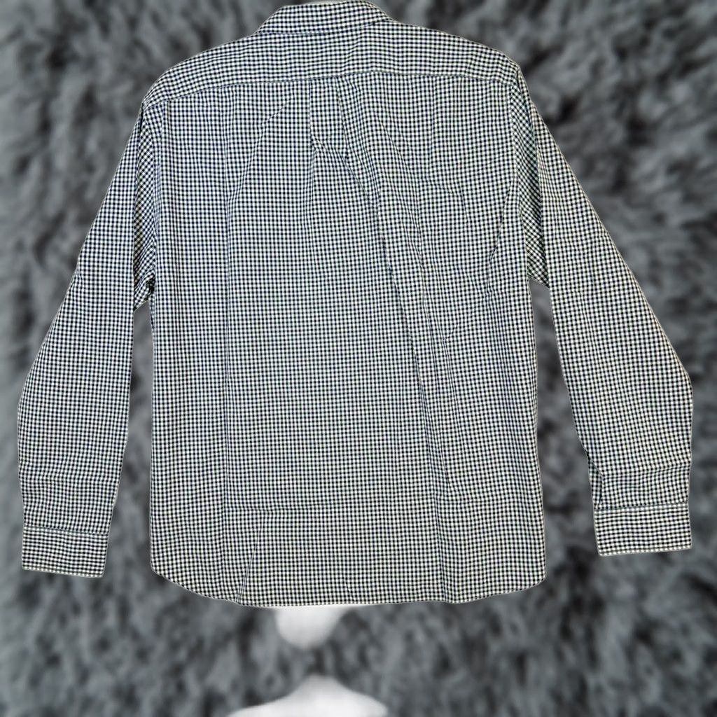 J.Crew J.CREW Button-Down Shirt 2XL Slim Fit White Black Check 100s 2-Ply Cotton, White and Black Check, Mens Size US XXL / EU 58 / 5 - 1 Thumbnail