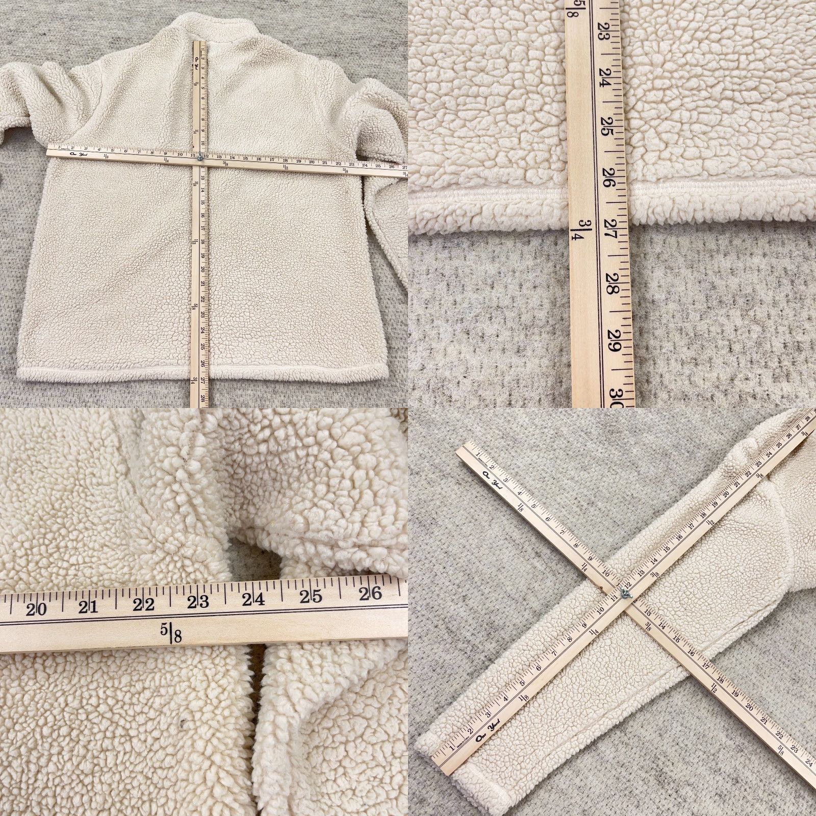 Chubbies Chubbies Sweater Men L White Fleece Pullover 1/4 Zip Mock Neck Casual Travel Workwear Size US L / EU 52-54 / 3 - 8 Thumbnail