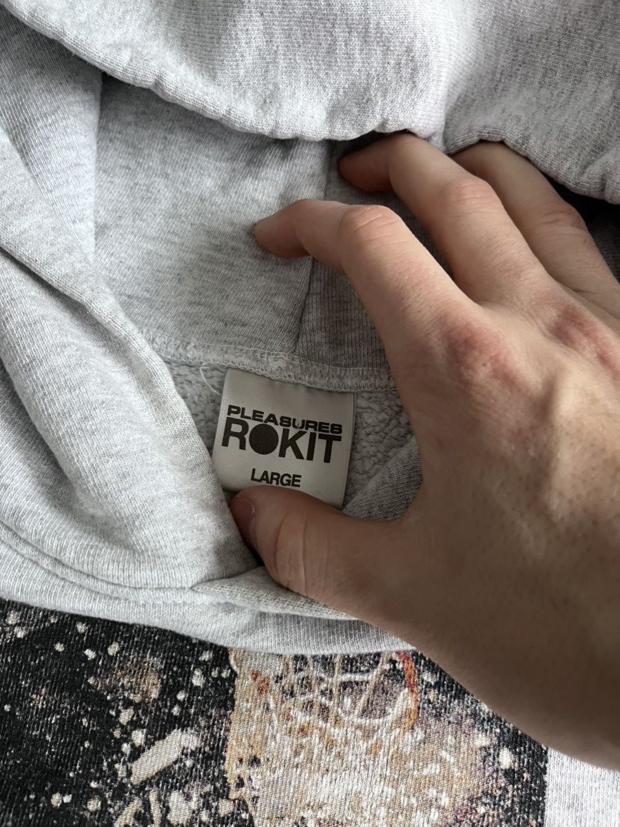 Pleasures Pleasures x Rokit Collab Graphic Heavyweight Hoodie Grey Size US L / EU 52-54 / 3 - 4 Thumbnail