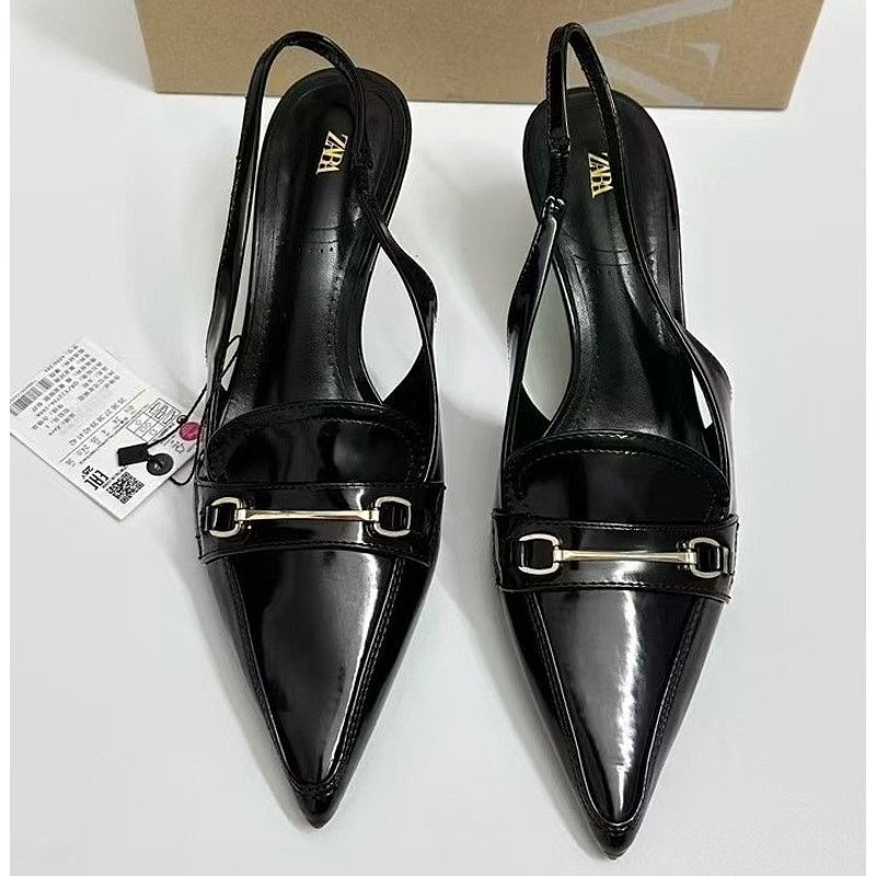 RARE!!! ZARA Embellished Slingback Shoes NWT