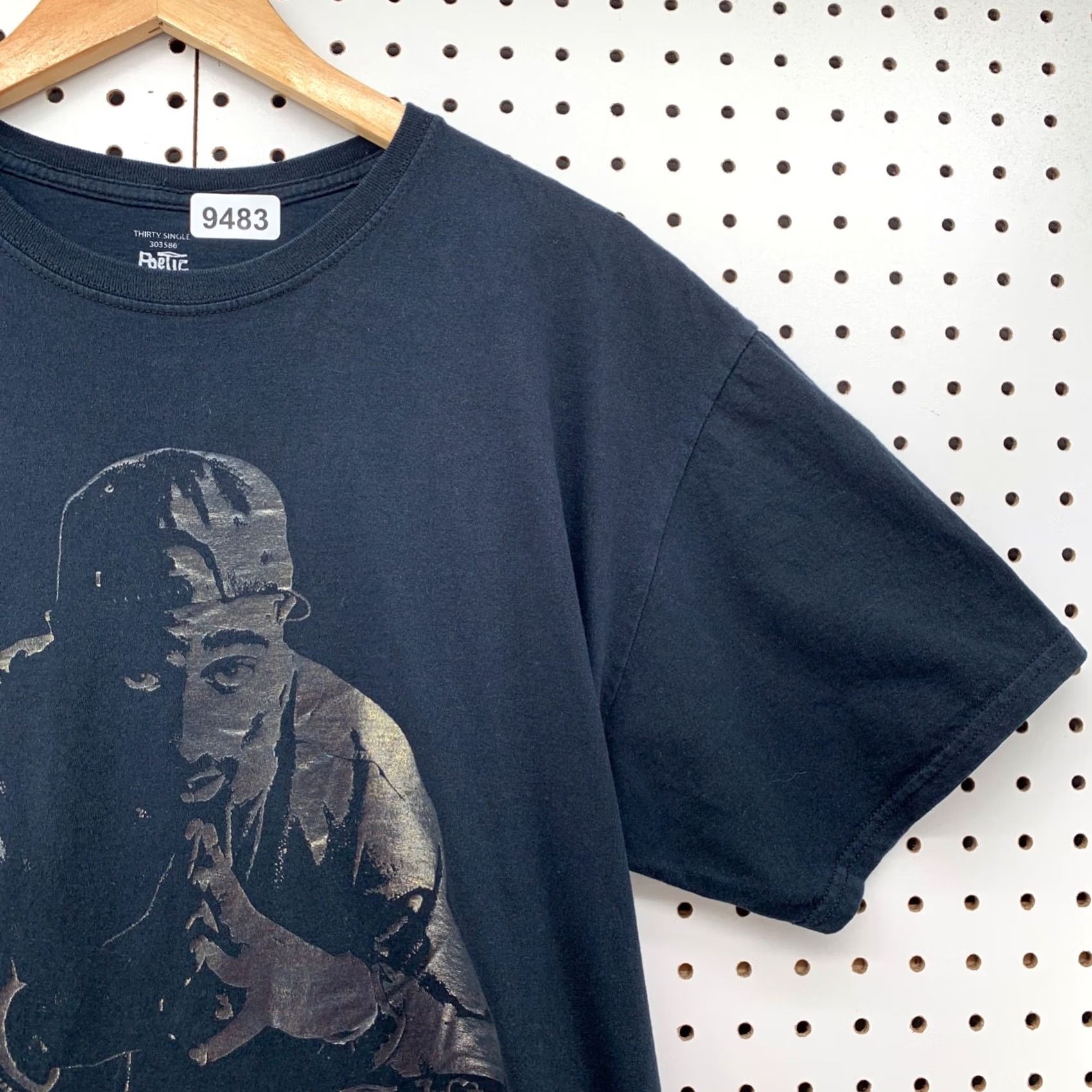 Vintage Poetic Justice Tupac 2PAC Shirt Mens L Black Rap Hip Hop Crew Neck Short Sleeve T-Shirt Size US L / EU 52-54 / 3 - 2 Thumbnail