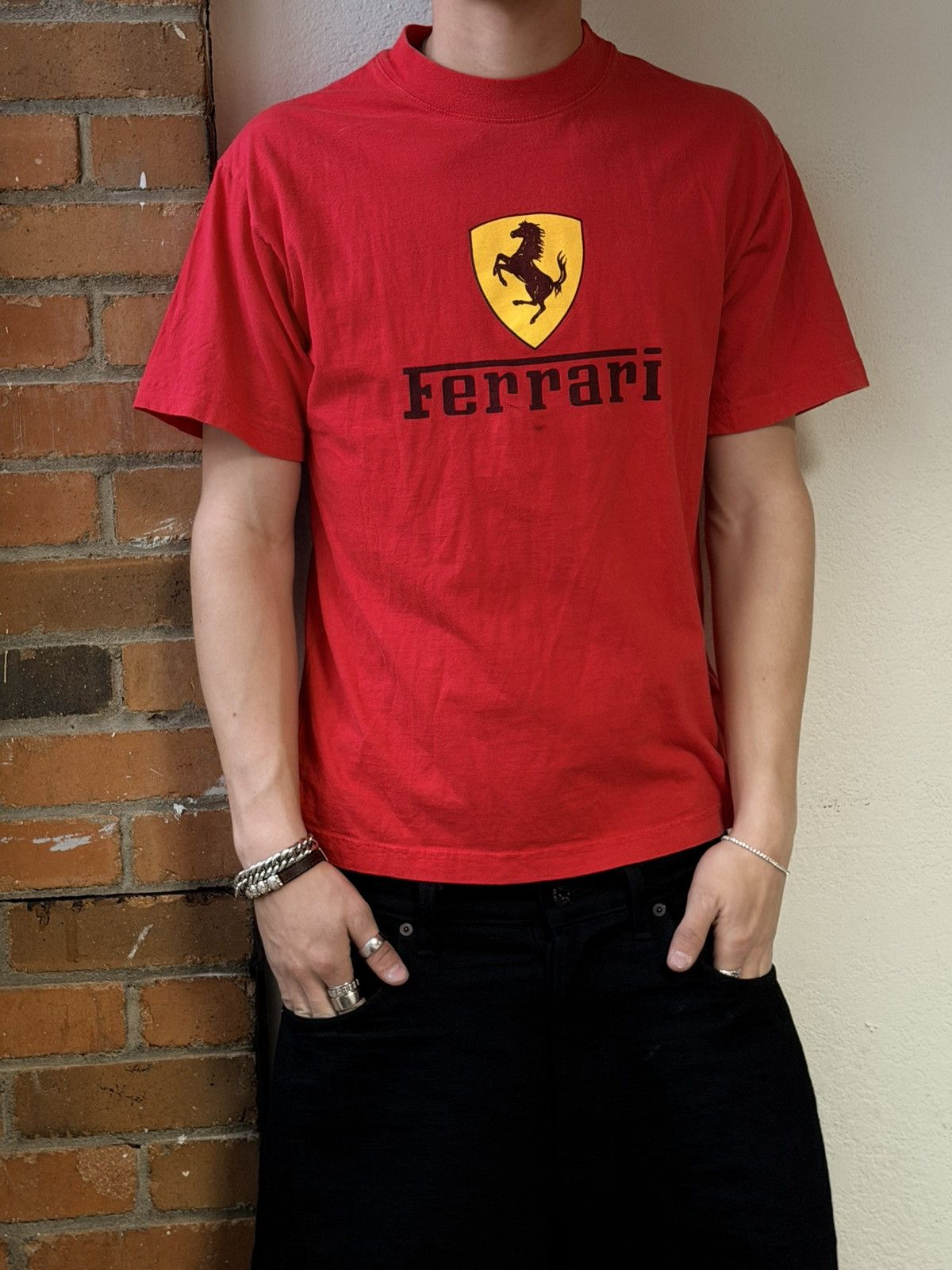 Vintage Vintage ferrari T-shirt Size US M / EU 48-50 / 2 - 1 Thumbnail