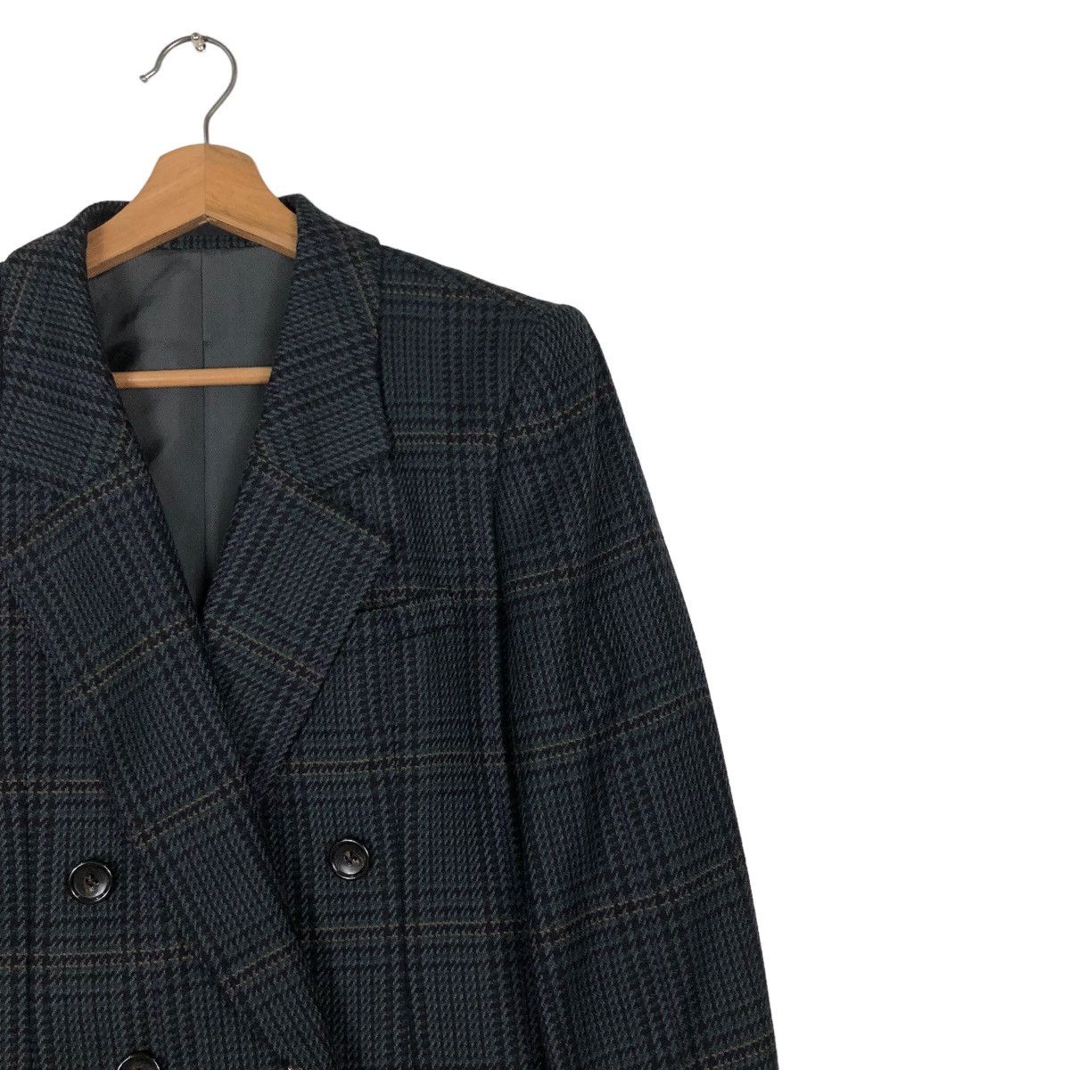 Burberry 🔥Vintage Burberrys Double Breast Coats Jacket Tartan Design Size US M / EU 48-50 / 2 - 6 Thumbnail