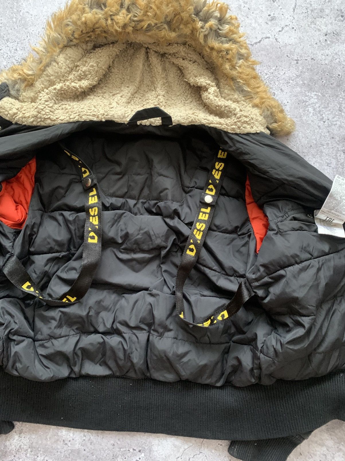 Diesel 🔥 CRAZY DIESEL Y2K OPIUM ALASKA MOHAIR BOMBER JACKET Size US M / EU 48-50 / 2 - 9 Thumbnail