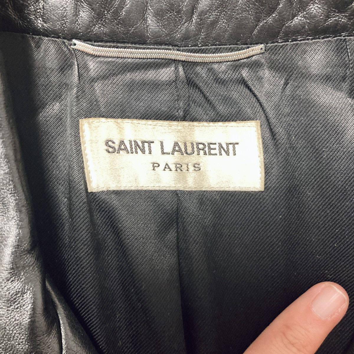 Saint Laurent Paris SAINT LAURENT PARIS BY HEDI SLIMANE 16SS PYTHON LEATHER JKT Size US S / EU 44-46 / 1 - 4 Thumbnail