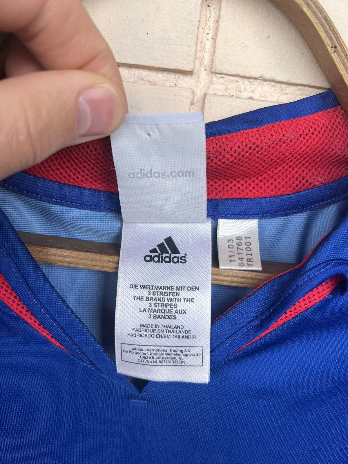 Adidas Vintage Adidas 2003 F.F.F French National Soccer Jersey Size US M / EU 48-50 / 2 - 11 Thumbnail