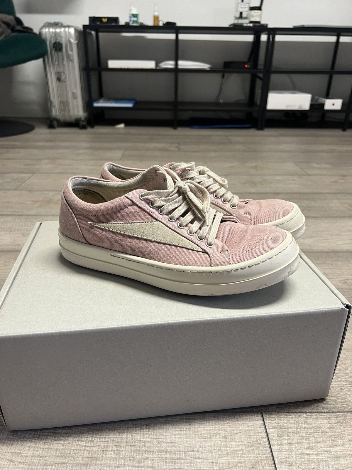靴 42 RICK OWENS pink VANS VINTAGE SNEAKS 42 RICK OWENS pink VANS VINTAGE SNEAKS