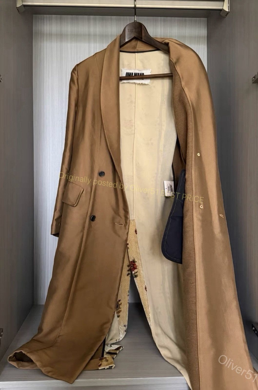 Uma Wang Uma Wang 17AW shawl‑collar velvet floral coat YYYY17/2610 Size S / US 4 / IT 40 - 5 Thumbnail