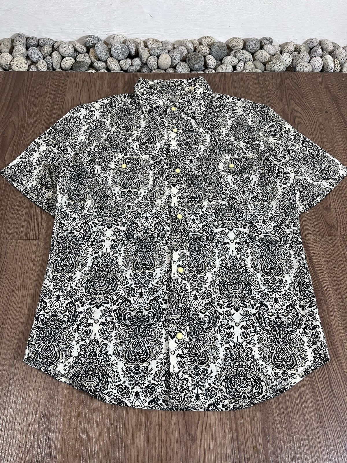 Tornado Mart Tornado Mart Baroque Pattern Short Sleeve Shirt Size US S / EU 44-46 / 1 - 4 Thumbnail