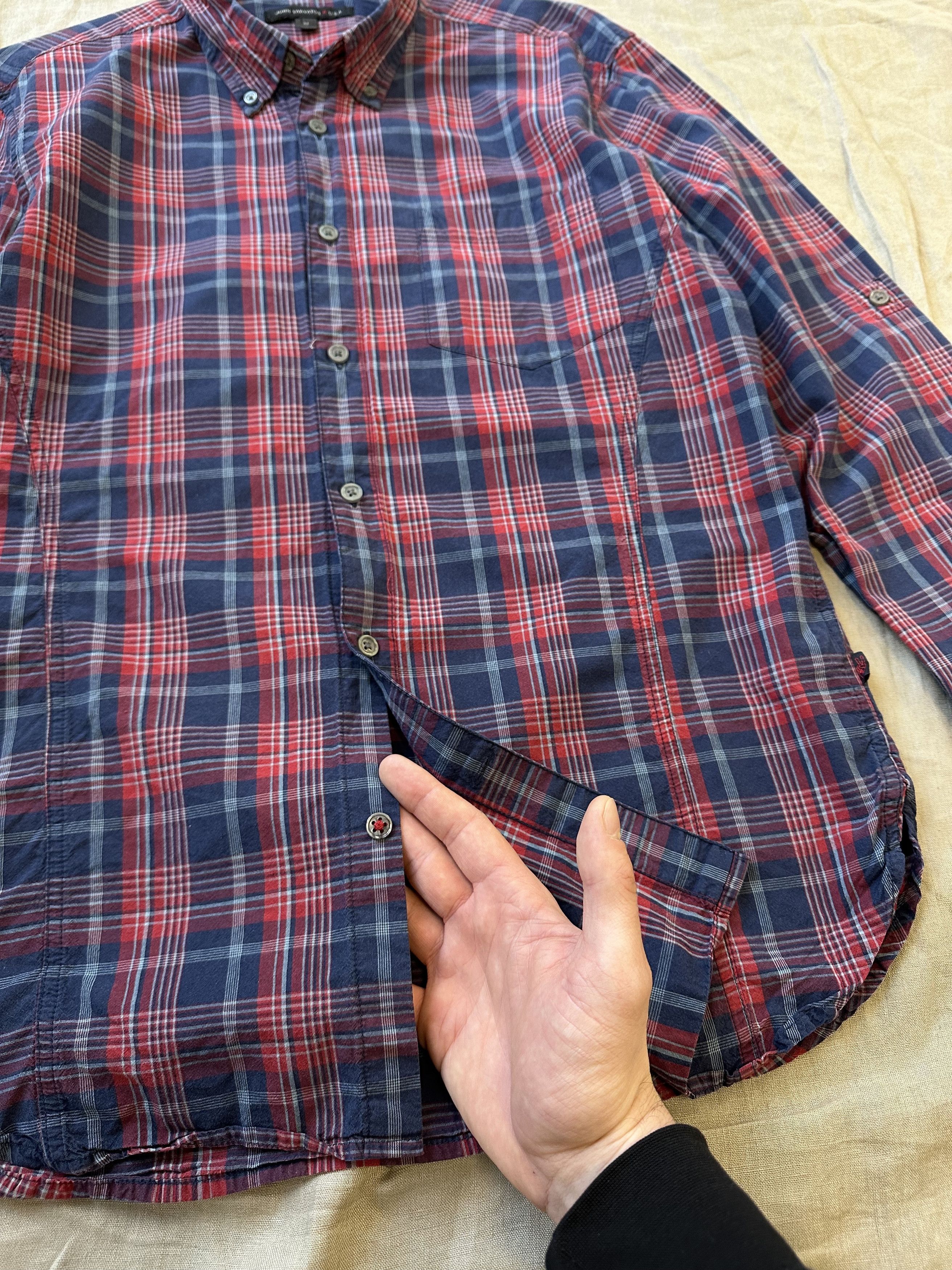John Varvatos John Varvatos USA Checked Casual Shirt 5924AC Size US M / EU 48-50 / 2 - 3 Thumbnail