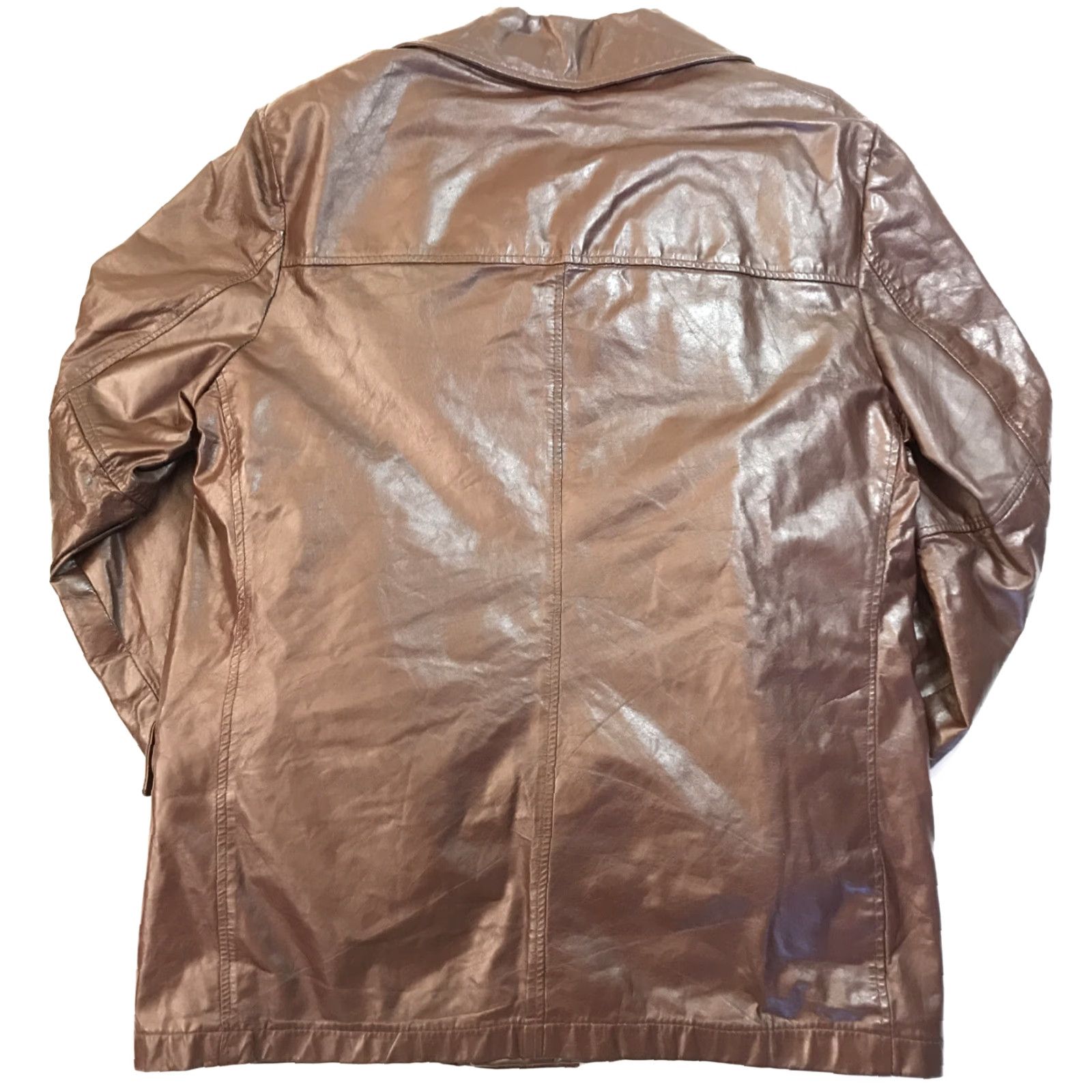 Vintage VINTAGE Excelled Leather Jacket Blazer 70s Brown Sz 44 Mens Size US S / EU 44-46 / 1 - 6 Thumbnail