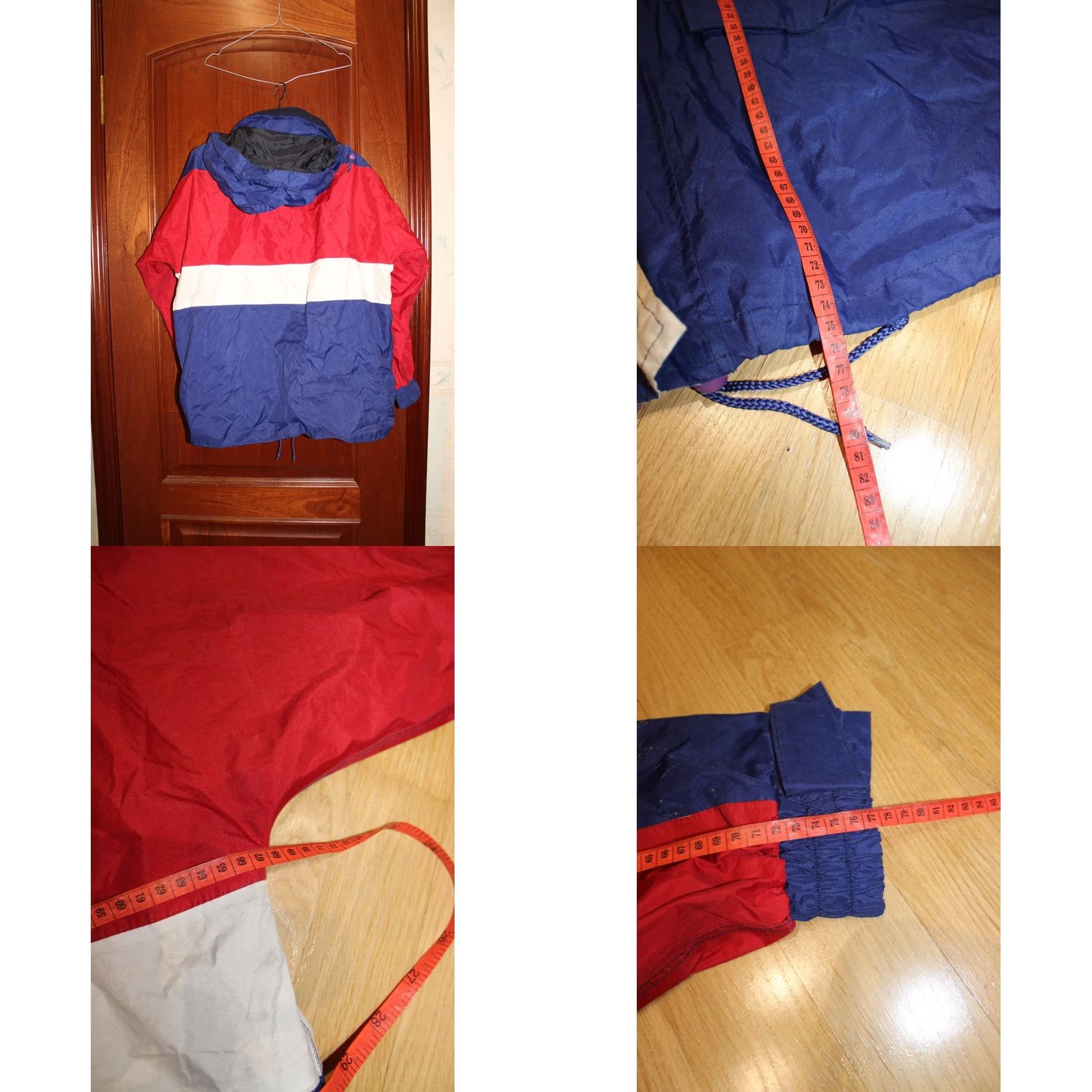 Vintage VINTAGE Rukka Yacht Wind jacket Shirt Mens L Red Blue Size US L / EU 52-54 / 3 - 8 Thumbnail