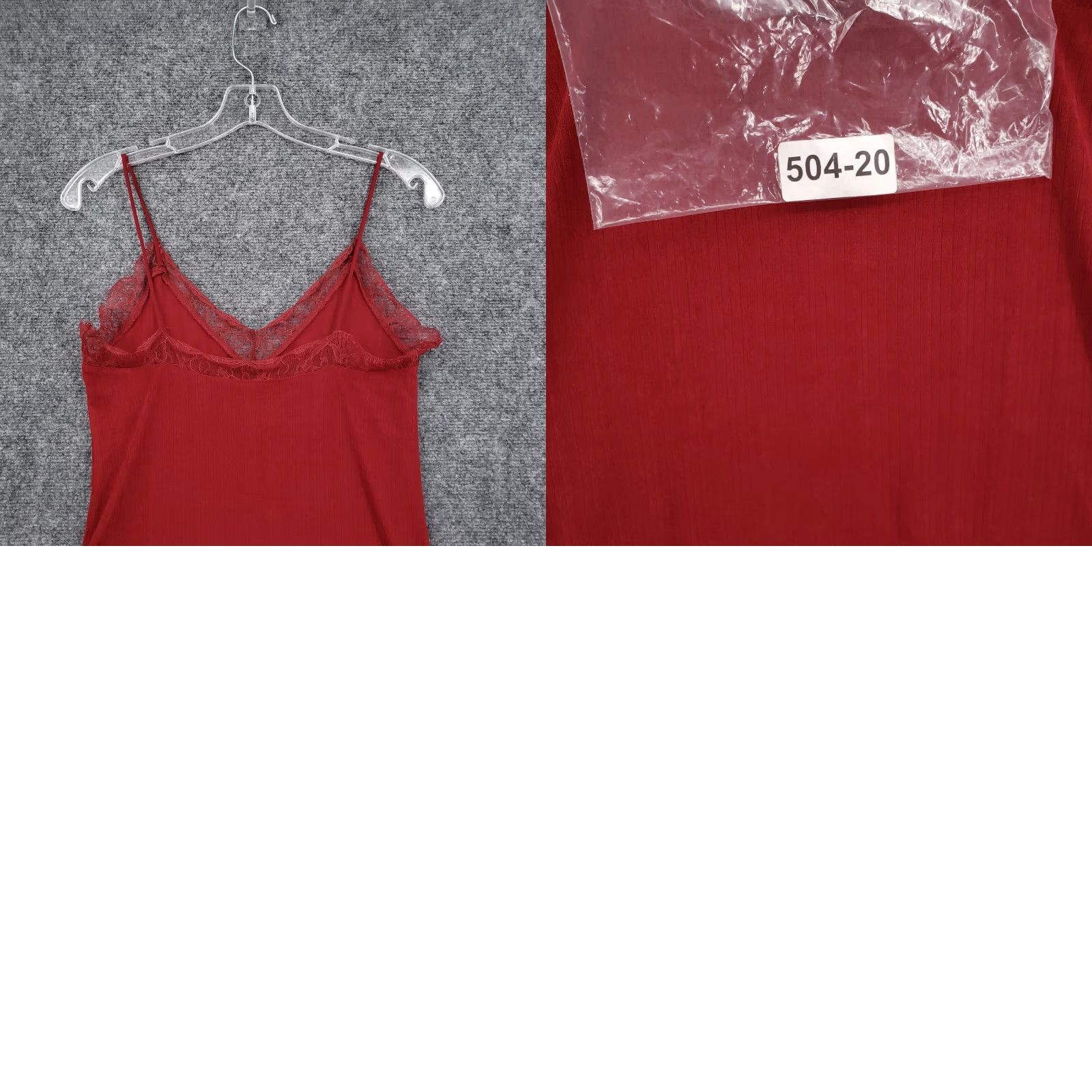 H&M H&M Top Womens XS Red Tank V Neck Camisole Lace Slip Sleeveless Cami Size XS / US 0-2 / IT 36-38 - 8 Thumbnail