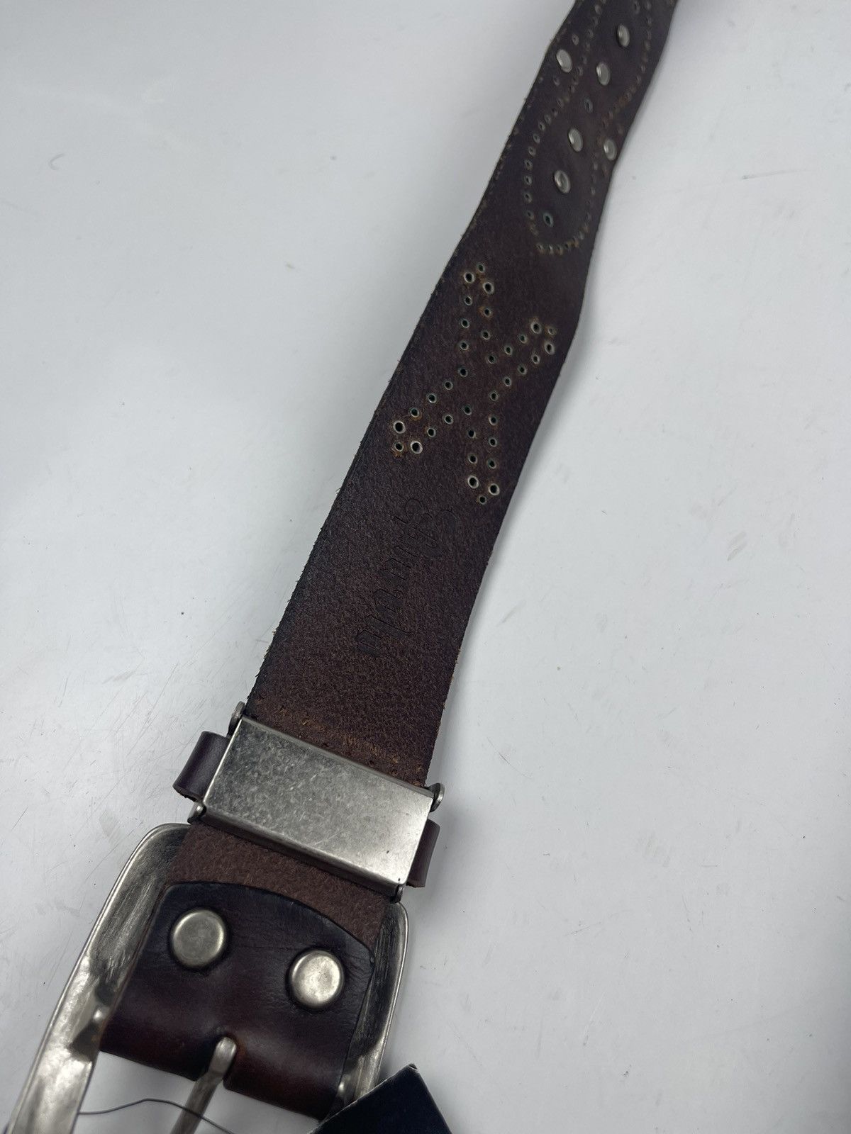 Japanese Brand studded skulls leather belt tc11 Size 38 - 6 Thumbnail