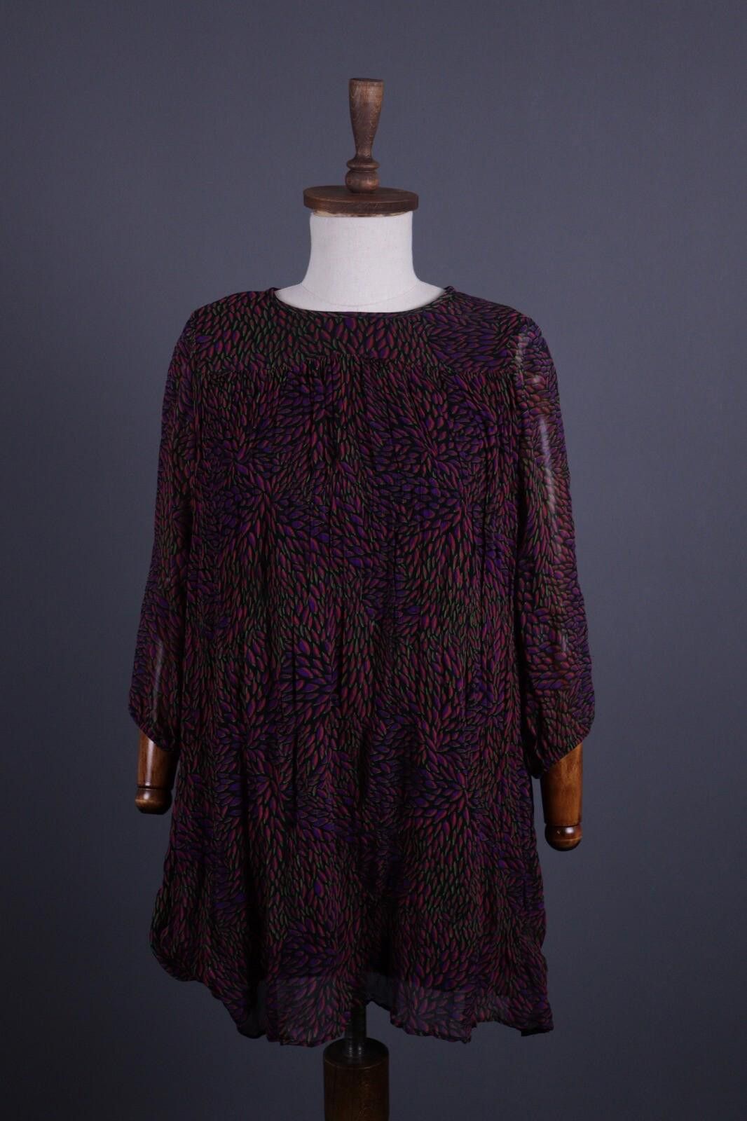Wilkes Bashford BA&SH Multicolor Floral Relaxed Mesh Dress Size 0 / XS Size XS / US 0-2 / IT 36-38 - 1 Thumbnail