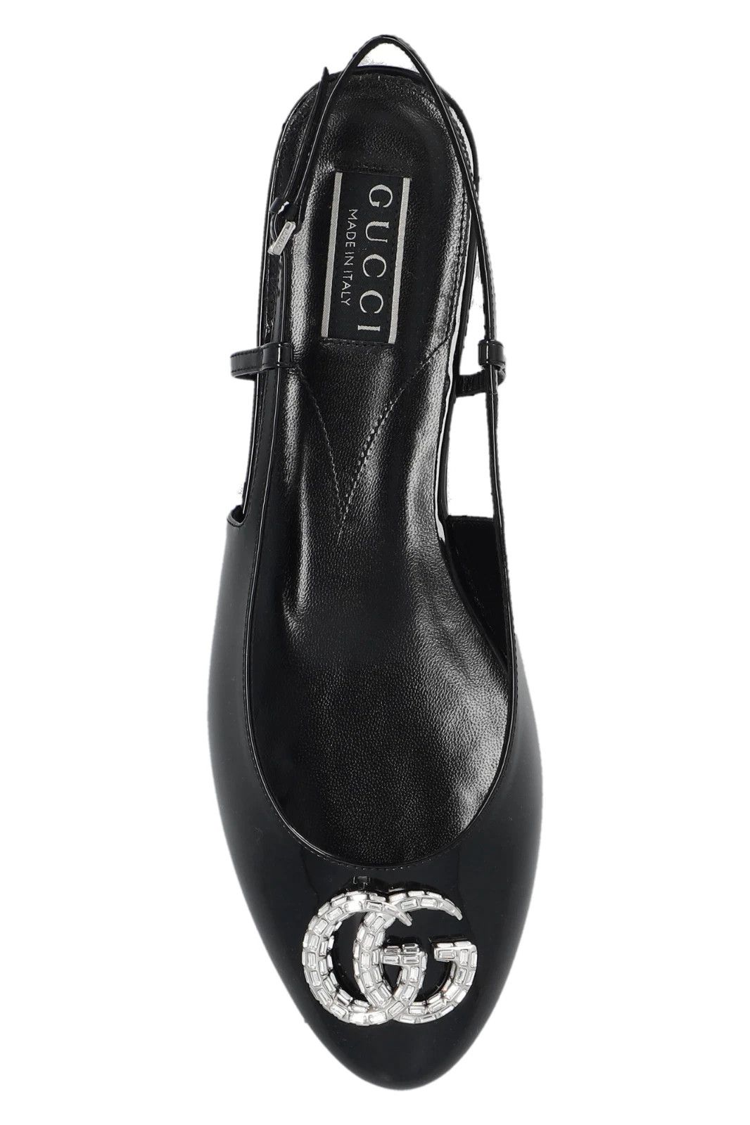 Gucci GUCCI Double G Black Leather Ballet Flats New & Authentic Size US 6.5 / IT 36.5 - 3 Thumbnail