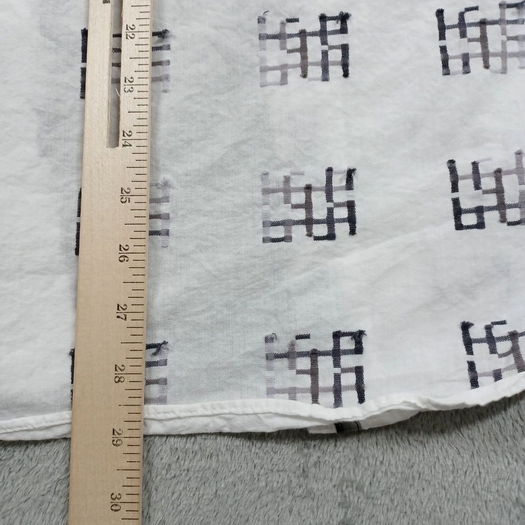 BUGATCHI Bugatchi Uomo Shirt Large White Geometric Button Up Preppy Mens Size US L / EU 52-54 / 3 - 7 Thumbnail