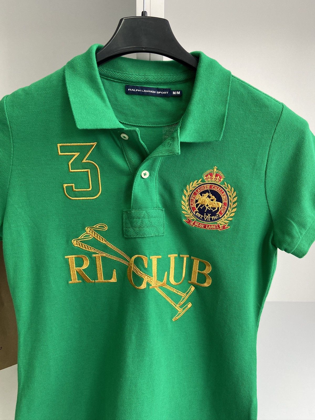 Polo Ralph Lauren × Ralph Lauren × Ralph Lauren Sport Vintage Ralph Lauren Sport Green Short-Sleeve T-Shirt Size M / US 6-8 / IT 42-44 - 3 Thumbnail