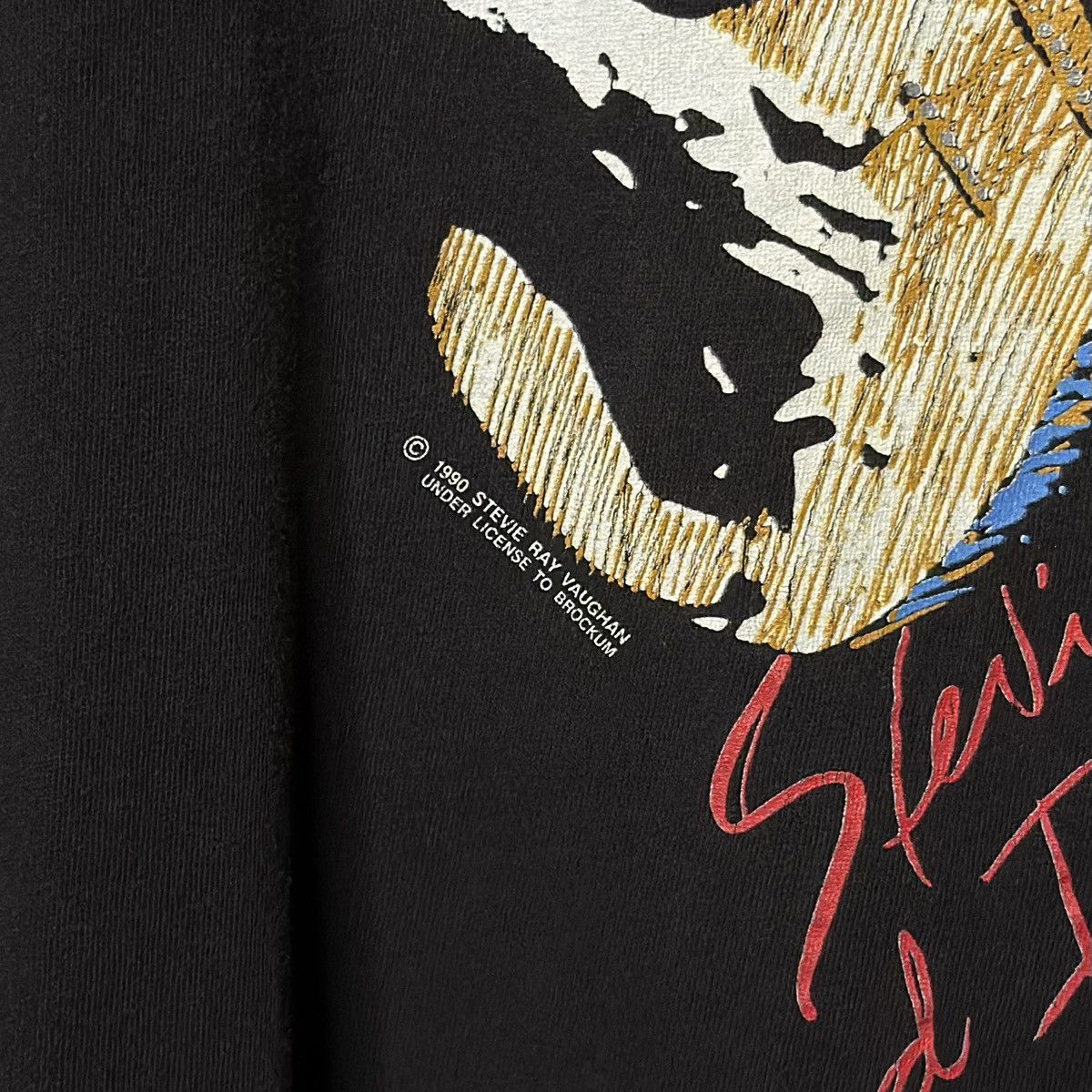 Band Tees Vintage 1990 Stevie Ray Vaughan Band T-Shirt, Size XL, Rare! Size US XL / EU 56 / 4 - 6 Thumbnail