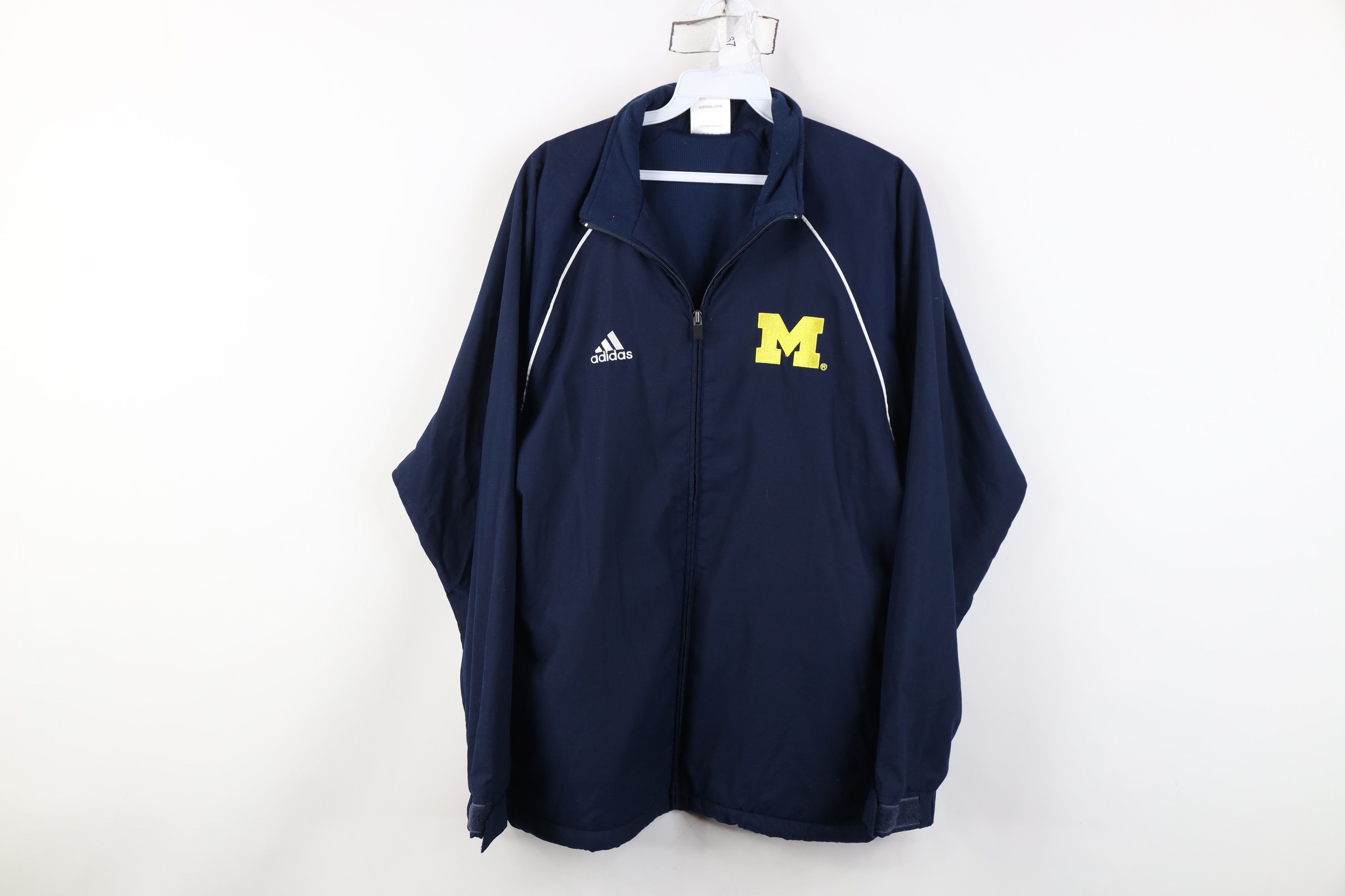 Adidas Adidas University of Michigan Football Full Zip Jacket Blue Size US XS / EU 42 / 0 - 1 Thumbnail