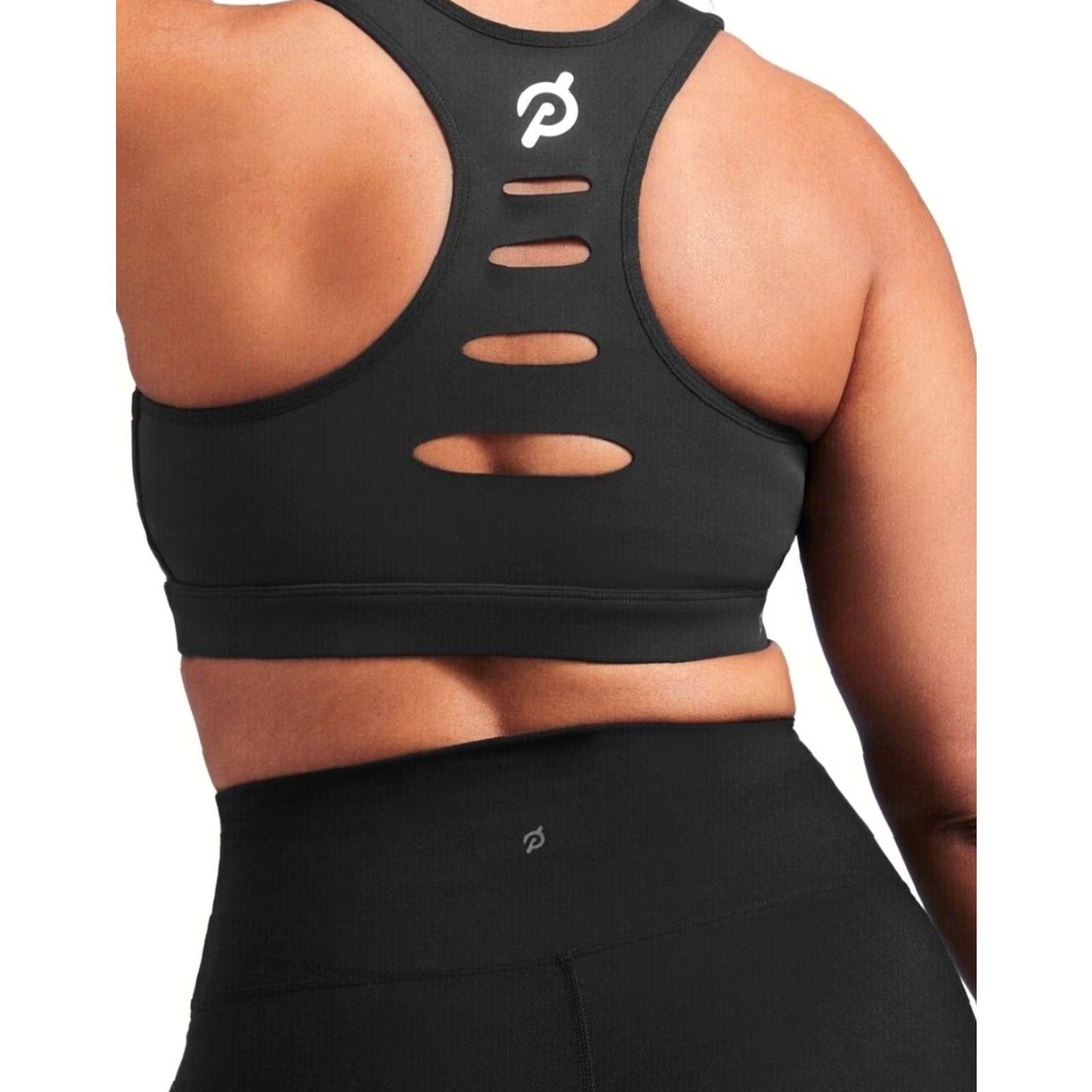 Vintage PELOTON Sports Bra Together We Are Power Womens Black 3X NWT Advance Sophia Adjustable Padded Racerback High Support Size ONE SIZE - 4 Thumbnail