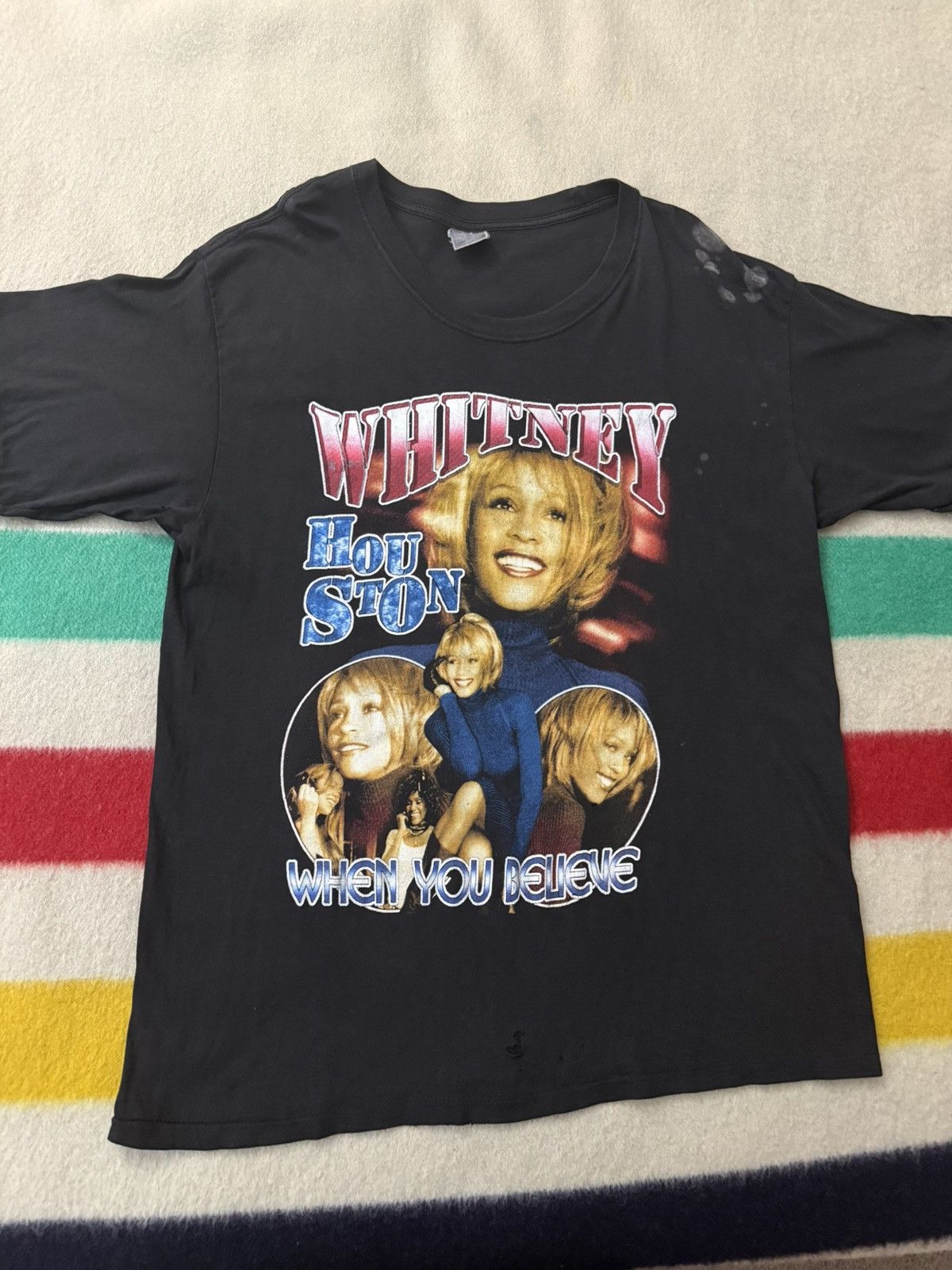 Rap Tees Vintage 90s Whitney Houston RapTee Always Love You Shirt XL Size US XL / EU 56 / 4 - 6 Thumbnail