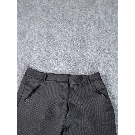 Ann Taylor Ann Taylor Loft Marisa Cropped Pants Women Sz 12 Black Pleat Size 34" / US 12 / IT 48 - 5 Thumbnail