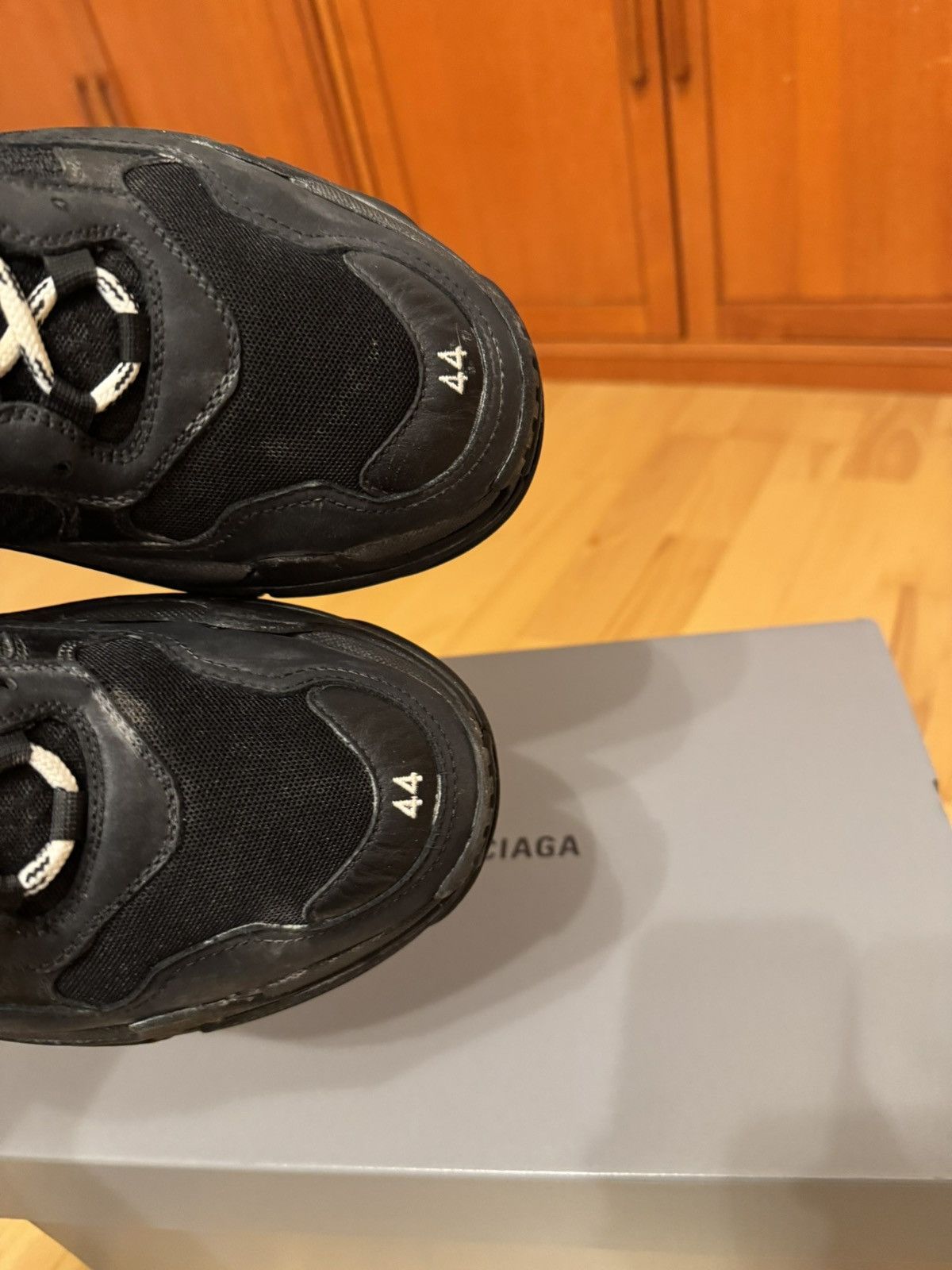 Balenciaga Balenciaga Triple S Triple Black Made In Italy Size US 11 / EU 44 - 11 Thumbnail