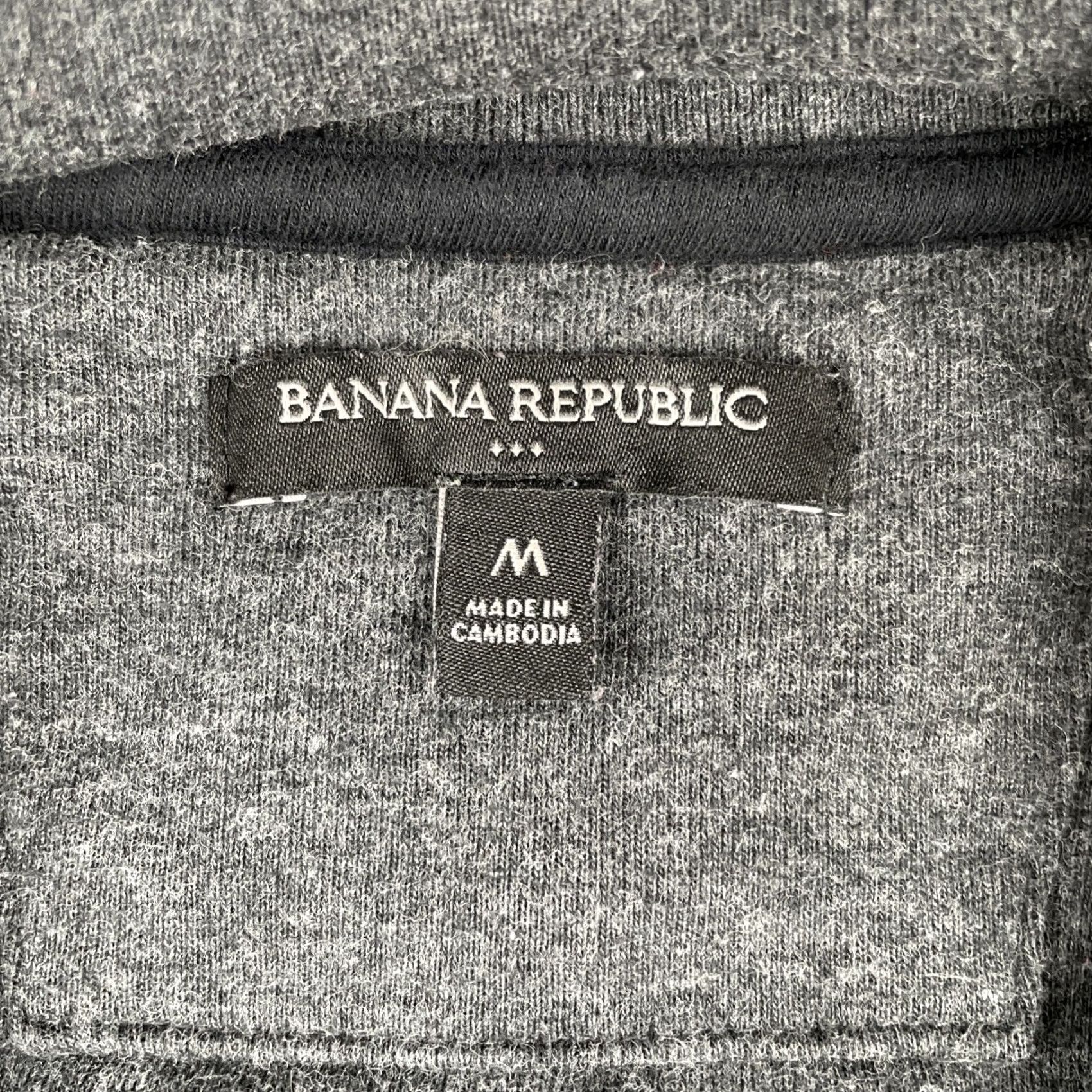 Banana Republic Banana Republic Vest Mens M Quilted Zip Up Sweater Outer Shell Polyester Gray Dark GrayEU C UC Size US M / EU 48-50 / 2 - 4 Thumbnail