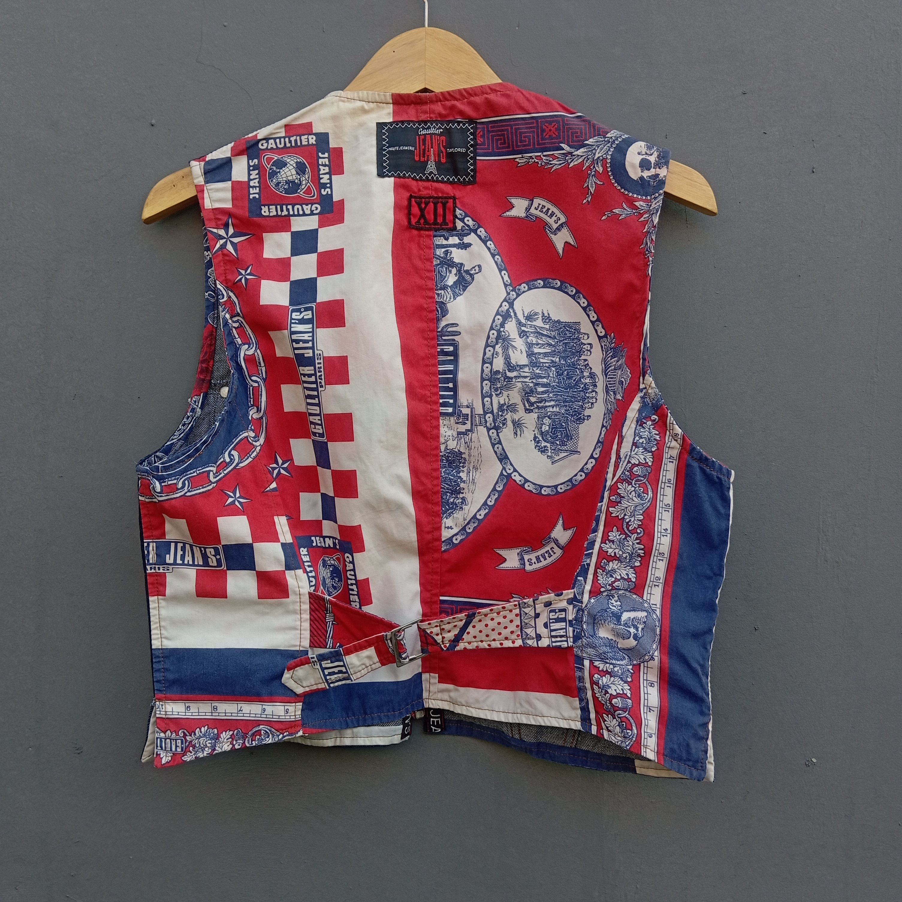 Vintage XII Jean Paul gaultier jean's unisex shorts vest
