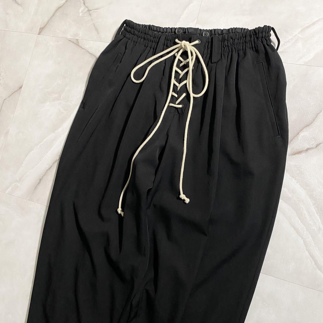 Yohji Yamamoto Yohji Yamamoto Pour Homme 21ss Lace Up Easy Pants Size US 35 - 3 Thumbnail