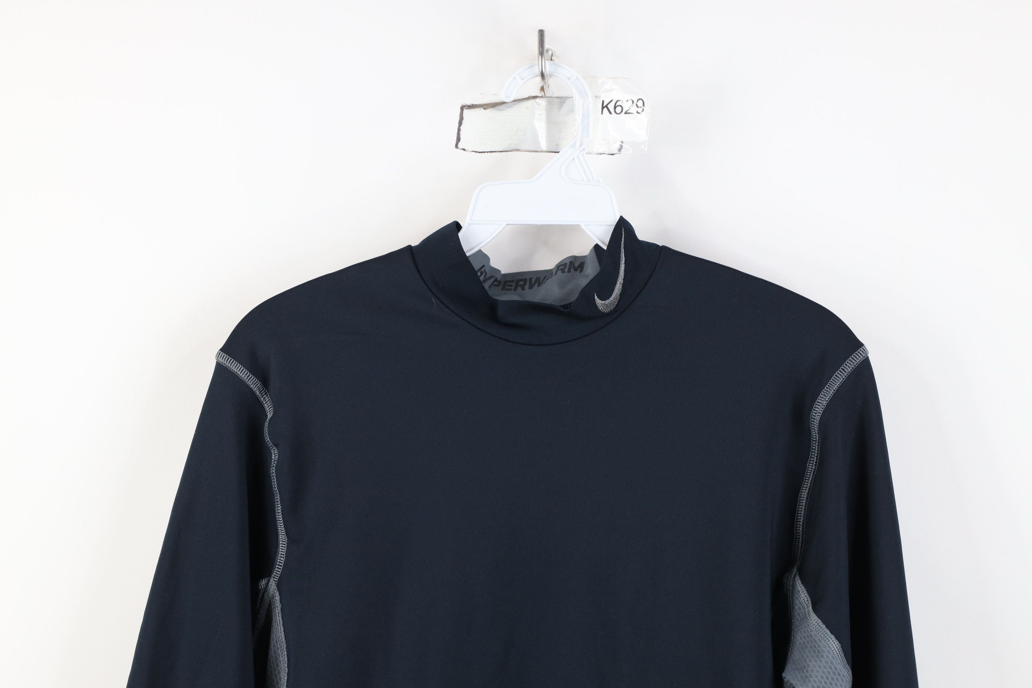Nike Nike Pro Combat Hyperwarm Mock Neck Training T-Shirt Size US M / EU 48-50 / 2 - 2 Thumbnail
