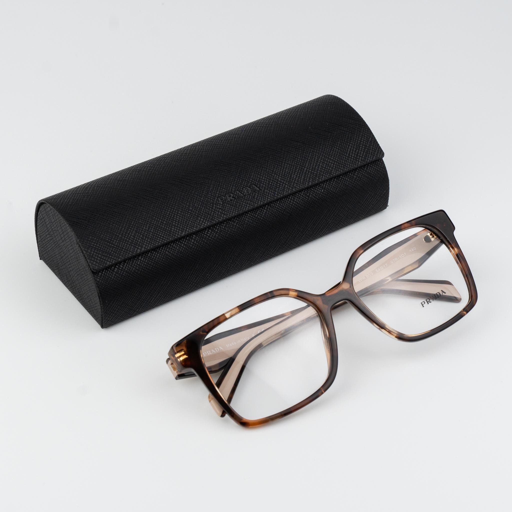 Prada Prada Women Eyeglasses Square PRB03V 07R1O1 NEW AUTHENTIC Size ONE SIZE - 1 Thumbnail