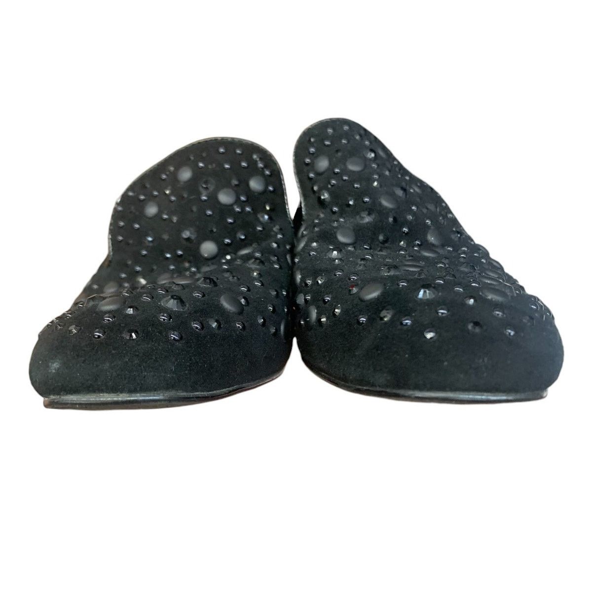 Donald Pliner DONALD J PLINER Black Studded Slip on Suede Shoes SZ 7M Size US 7 / IT 37 - 7 Thumbnail