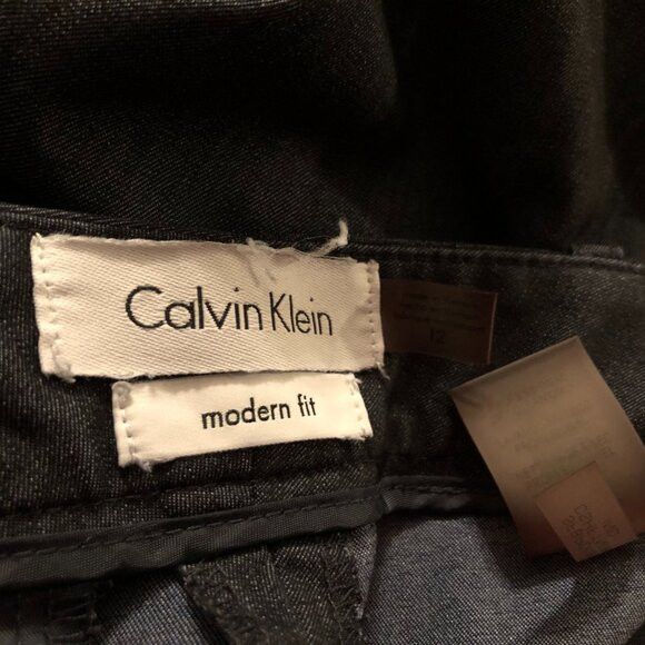 Calvin Klein CALVIN KLEIN WOMEN'S BLUE 77%POLYESTER DRESS PANTS 12/31 Size 34" / US 12 / IT 48 - 4 Thumbnail