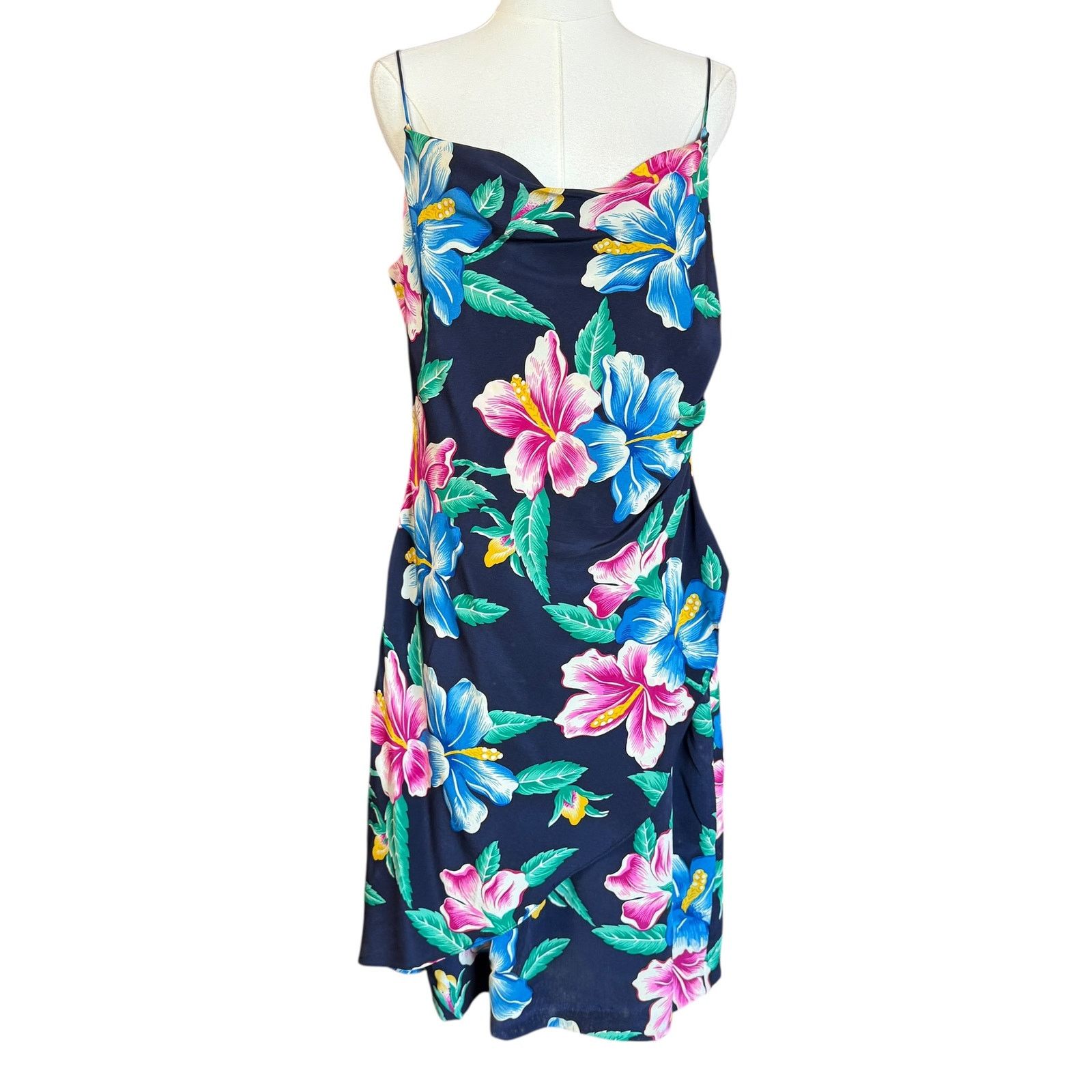Lauren Ralph Lauren Lauren Ralph Lauren 100% Silk Vintage Floral Mini Dress 12 Size XL / US 12-14 / IT 48-50 - 1 Thumbnail