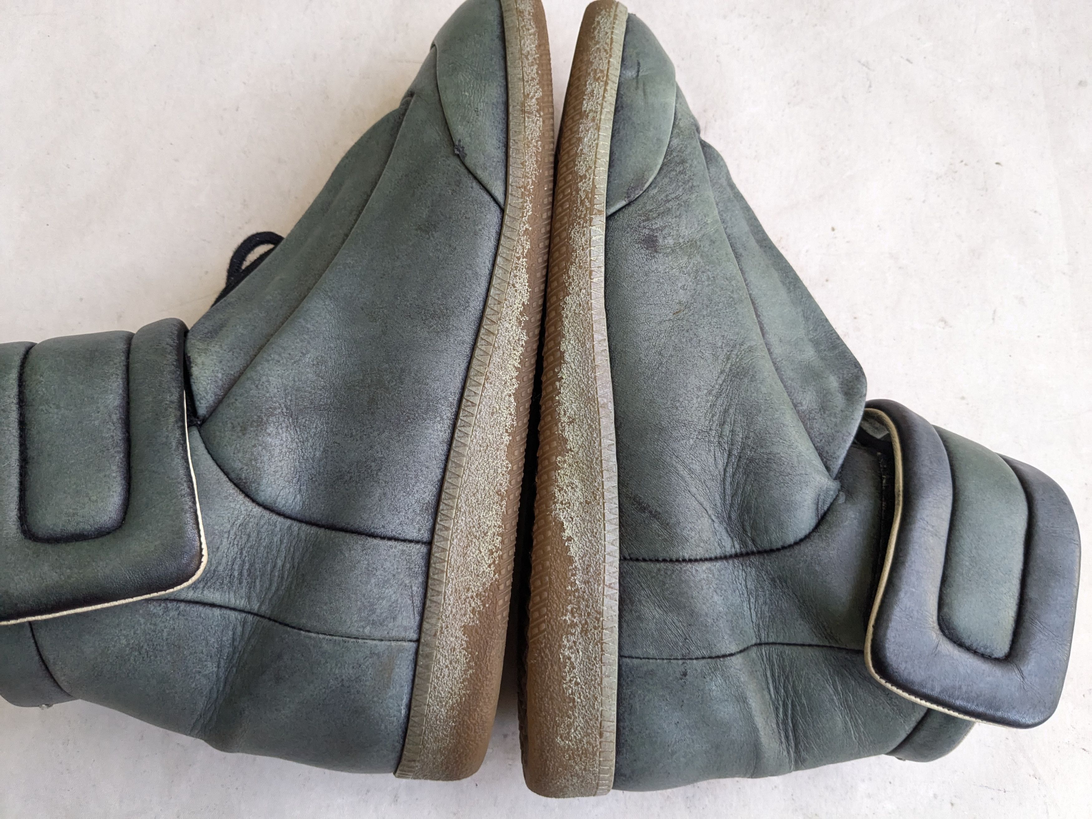 Maison Margiela Maison Margiela Future Green 12 45 High Tops Leather Size US 12 / EU 45 - 12 Thumbnail