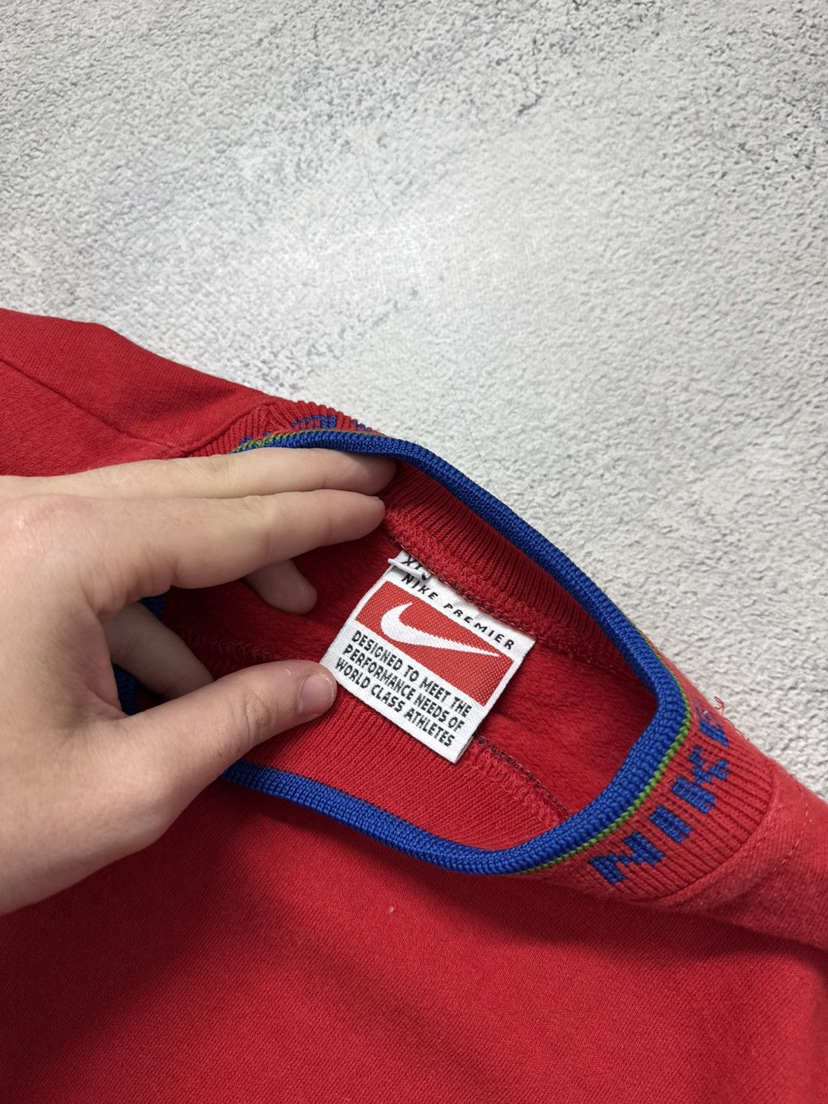 Nike Vintage Y2K Nike Mini Swoosh Sweatshirt 00’s Size XL / US 12-14 / IT 48-50 - 11 Thumbnail