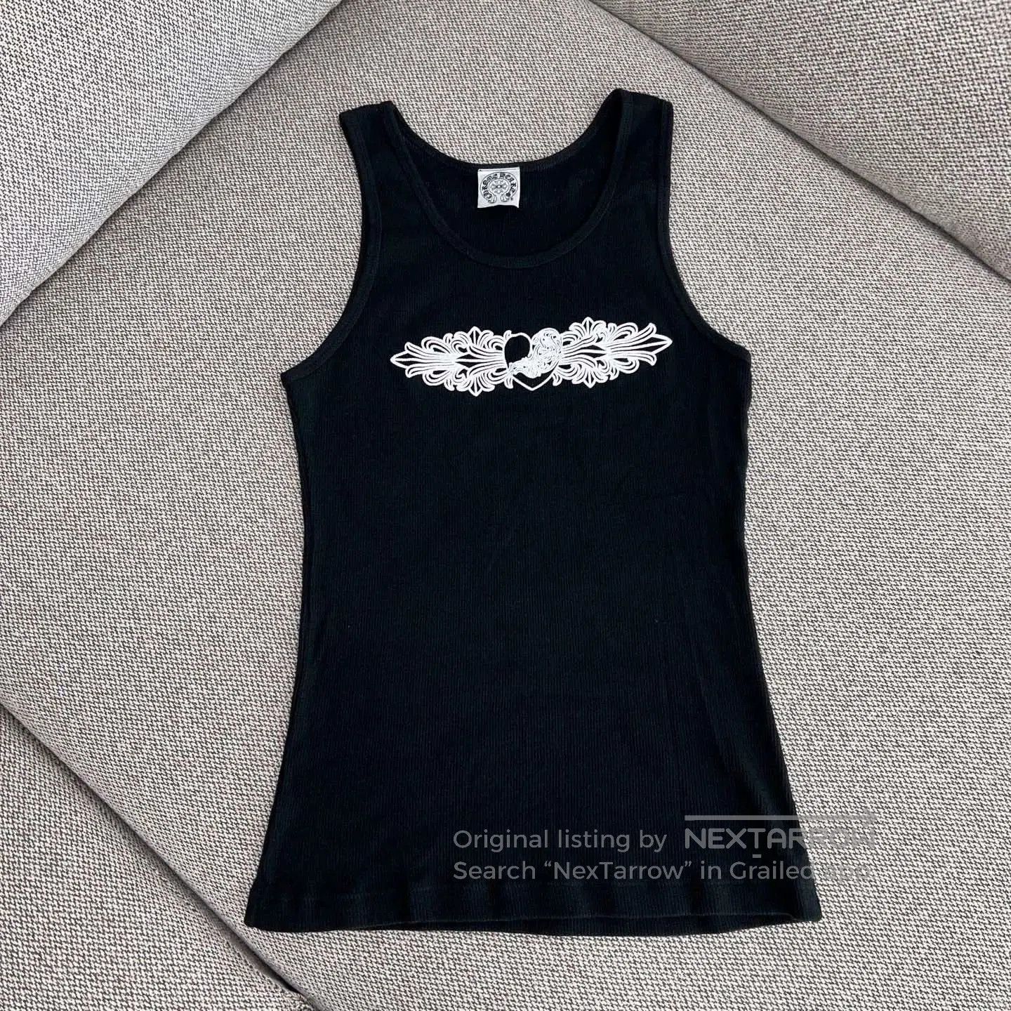 Chrome Hearts Chrome Hearts CH Plus Ribbed Tank Top Blue | Grailed