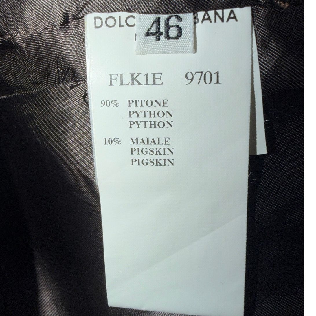 Dolce & Gabbana Dolce & Gabbana Python Midi-Skirt Size 26" / US 2 / IT 38 - 4 Thumbnail